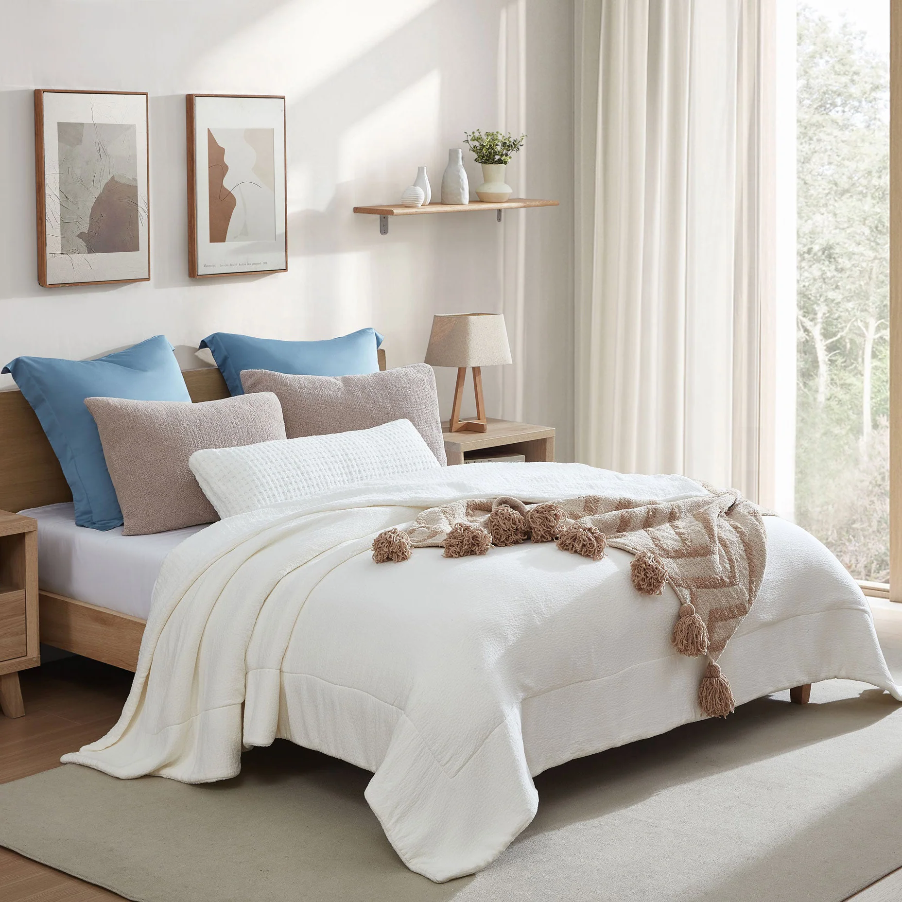 Maze Pom Pom Throw Blanket - Image 9