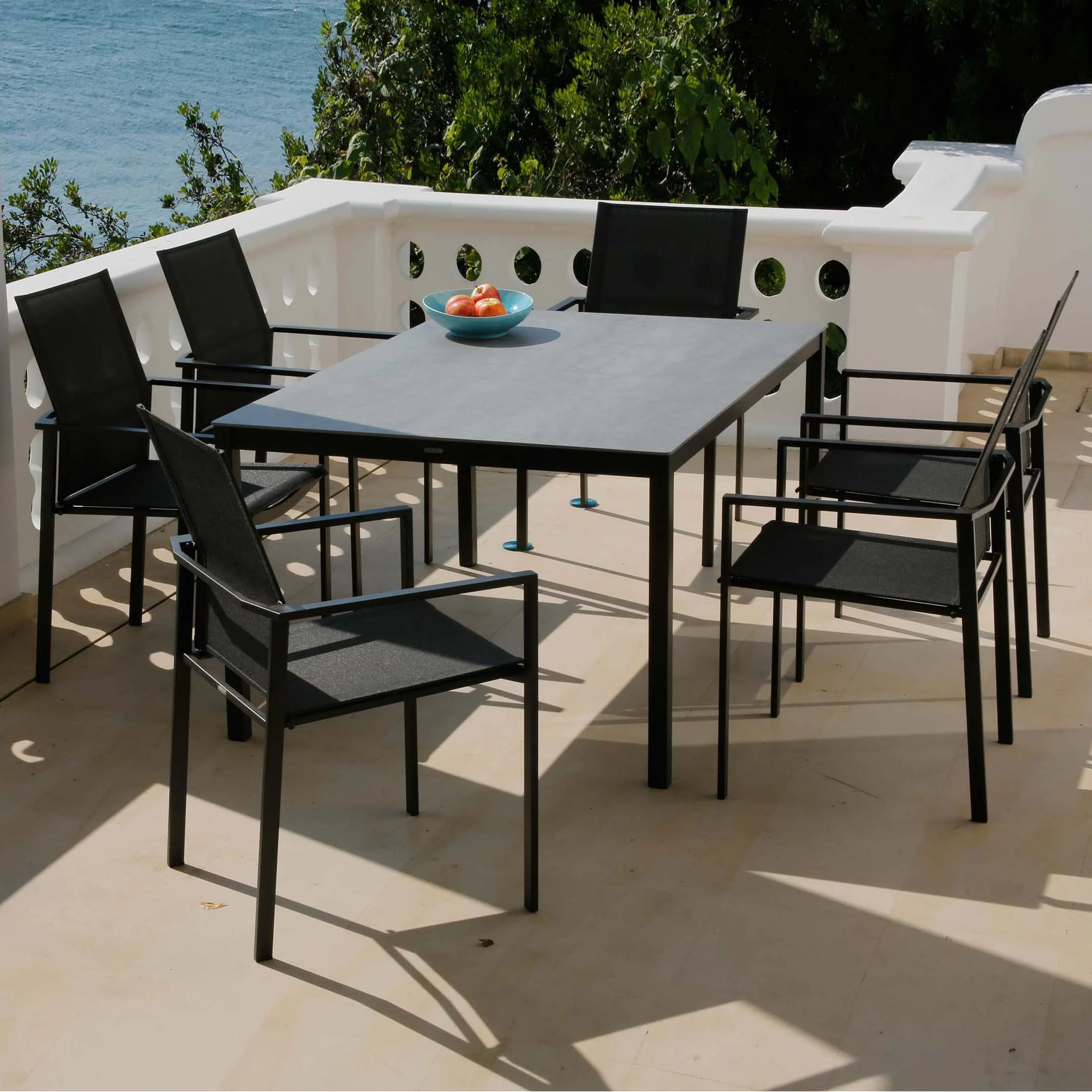 Mercury Outdoor Armchair with Powder-Coat Paint Finish