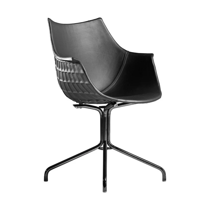 Meridiana Leather Chair with Swivel Base - Image 5