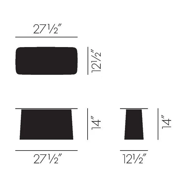 Metal Rectangular Side Table - Image 6