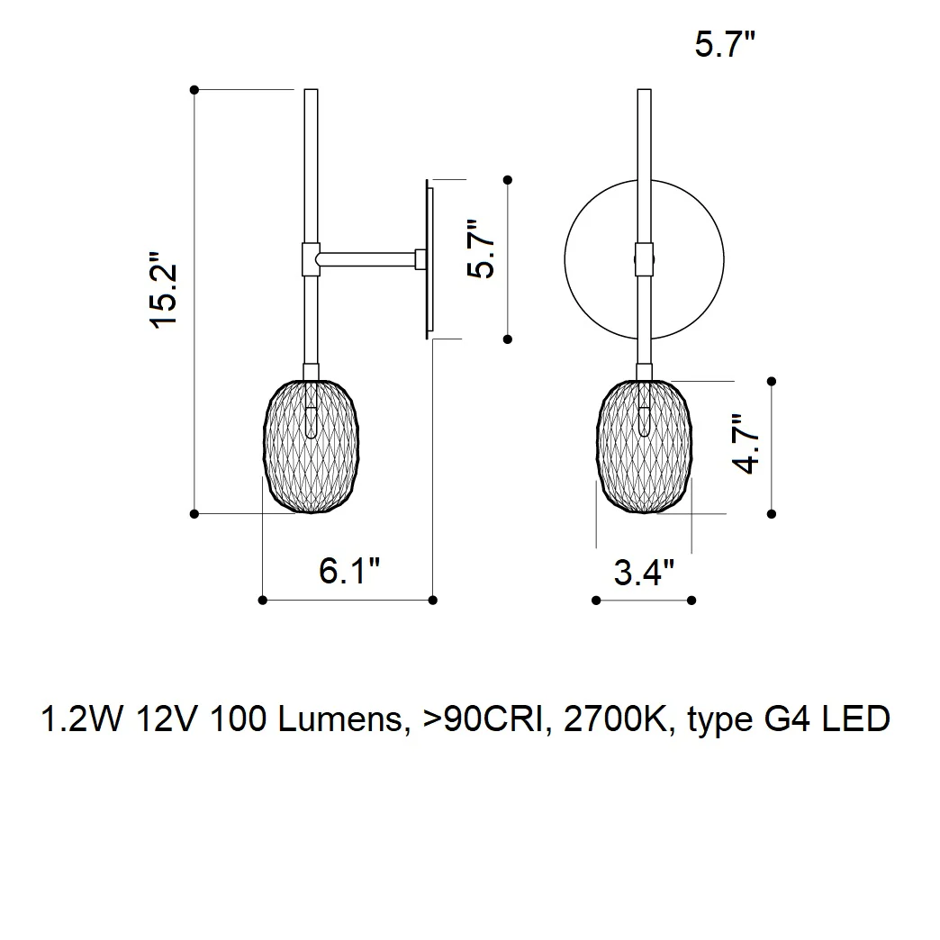 Metamorphosis LED Wall Sconce - Image 8