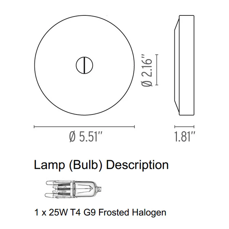 Mini Button Wall / Ceiling Light - Image 11