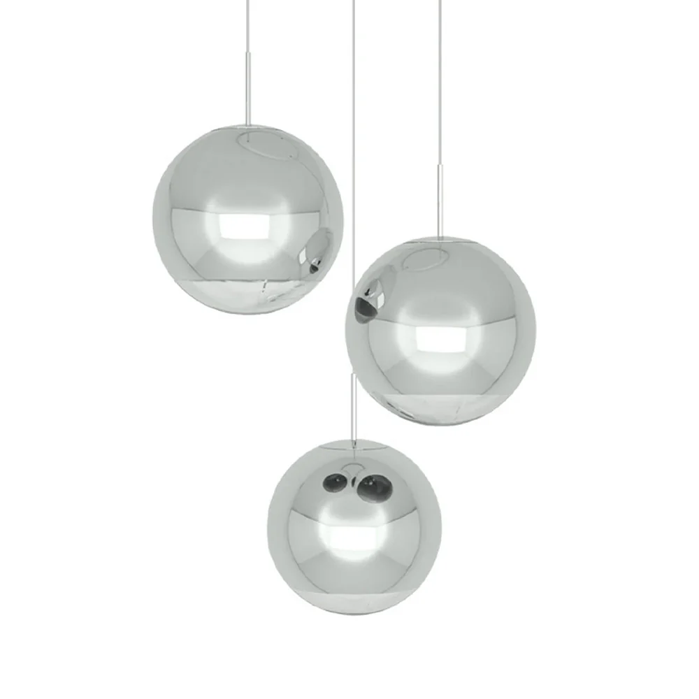 Mirror Ball Trio LED Multi-Light Pendant Light - Image 17