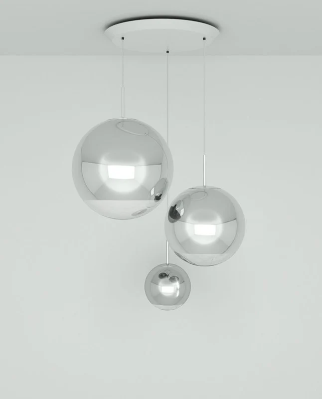 Mirror Ball Trio LED Multi-Light Pendant Light - Image 7