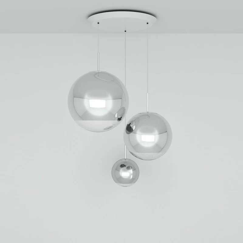 Mirror Ball Trio LED Multi-Light Pendant Light - Image 9