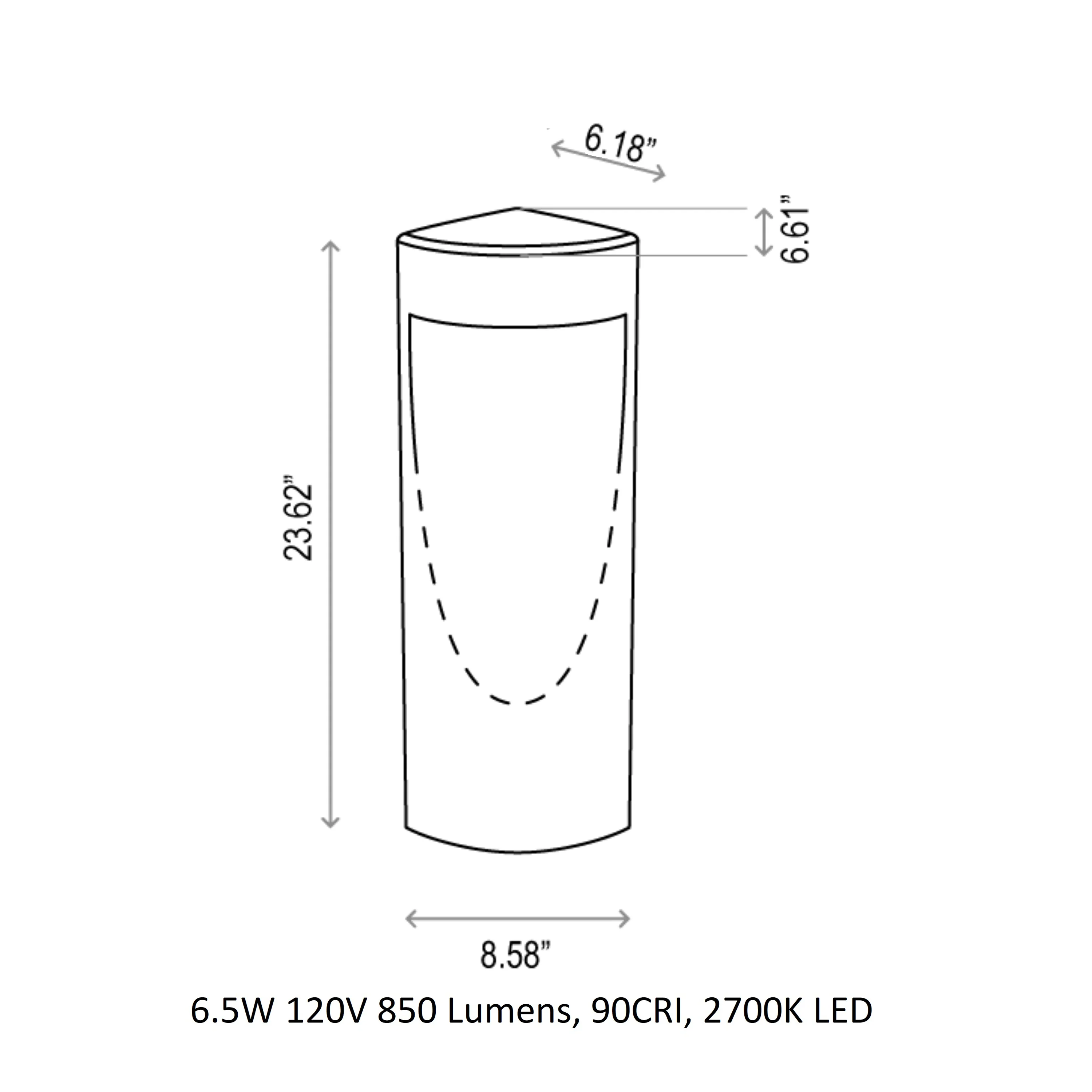 Moai Outdoor Bollard Light - Image 10