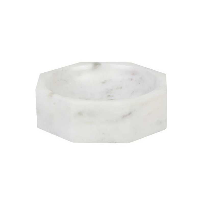 Modernist Octagonal Marble Bowl - Image 3