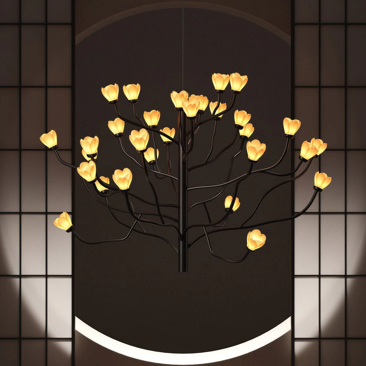 Mokuren LED Chandelier - Image 4