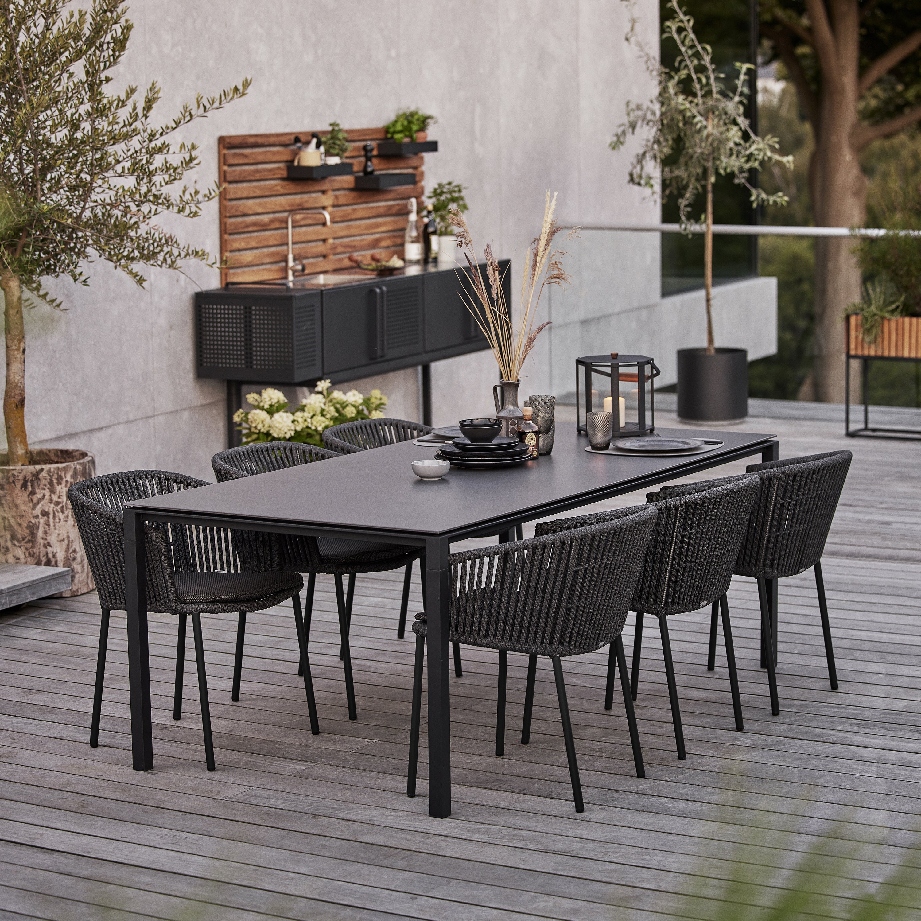 Moments Outdoor Stackable Armchair with Cushion - Image 11