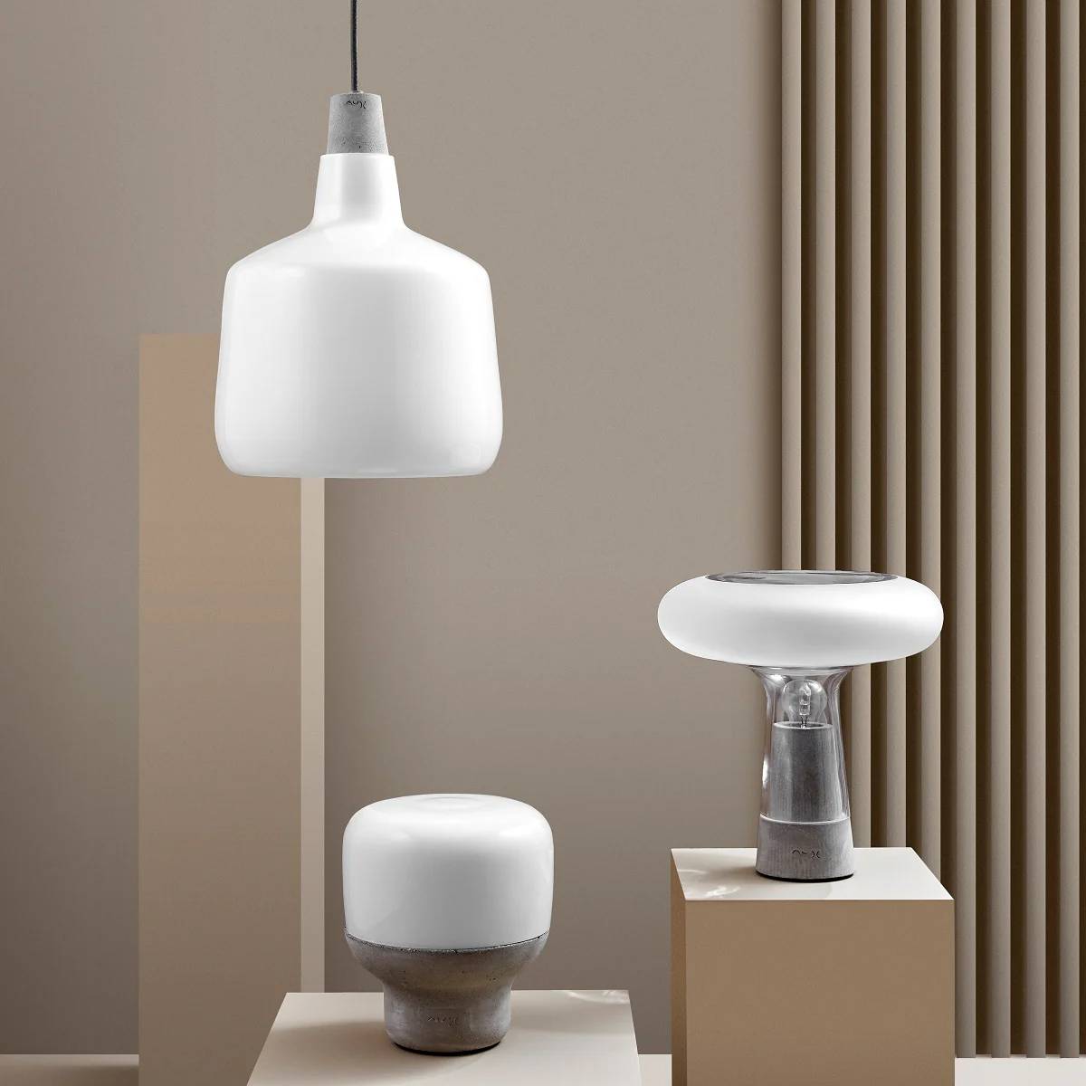 Mono Pendant Light with Concrete Socket - Image 2