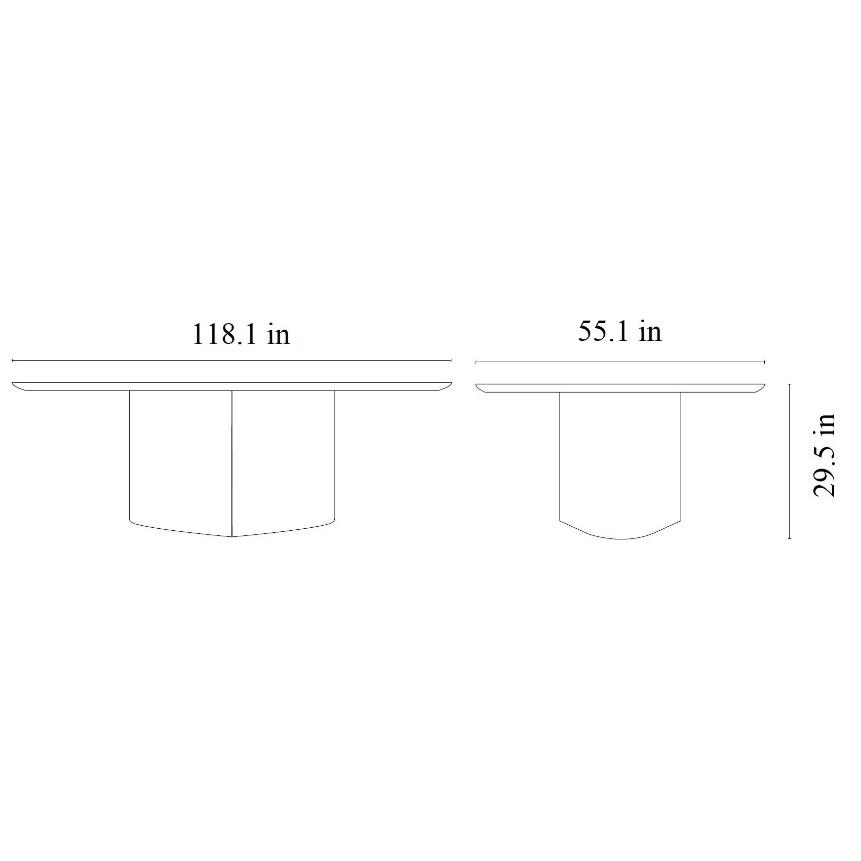 Monoplauto Oval Dining Table - Image 6