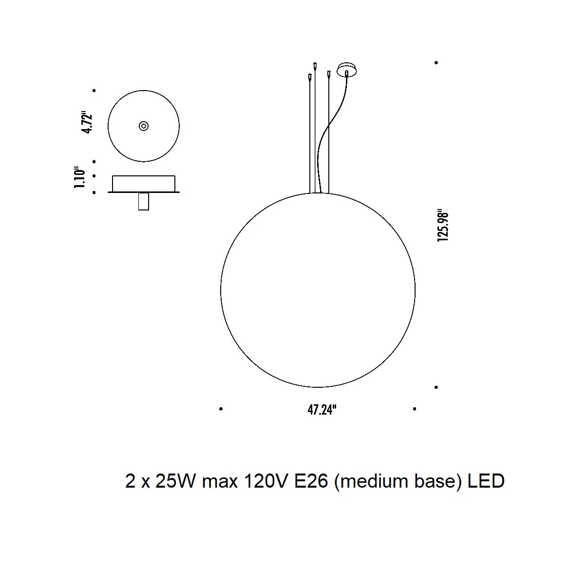 Moon Pendant Light - Image 15