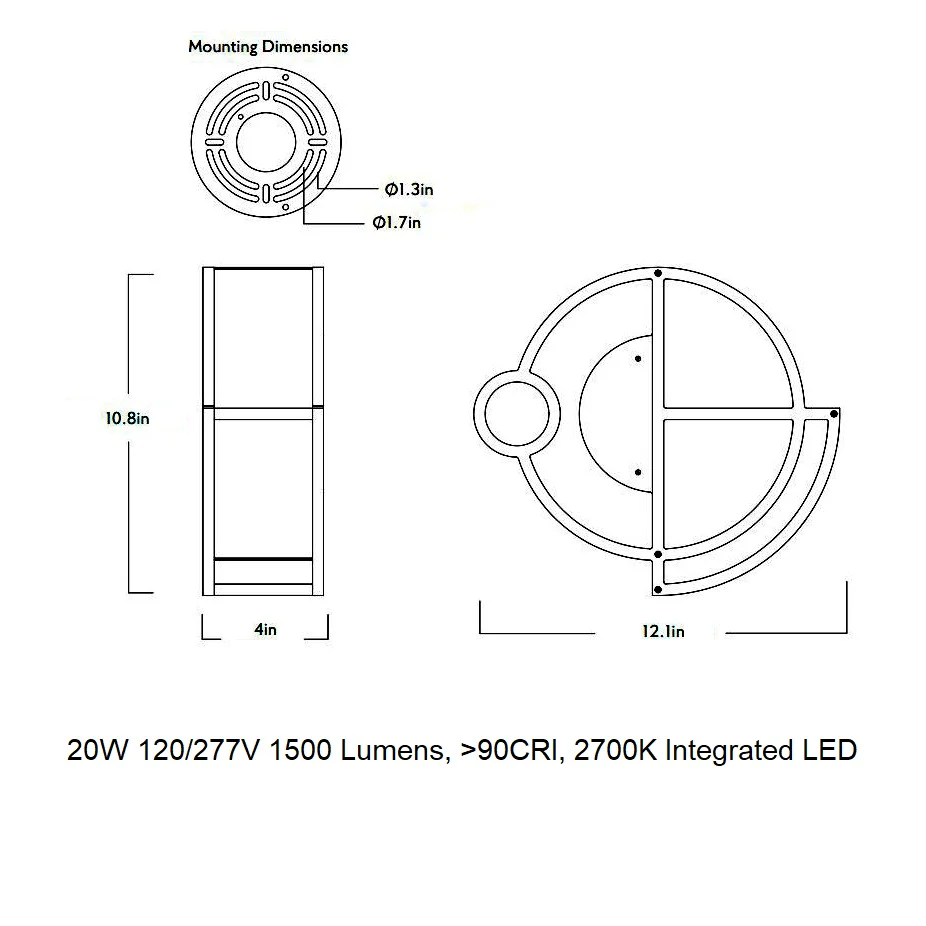 Moonrise 01 LED Wall Sconce - Image 11