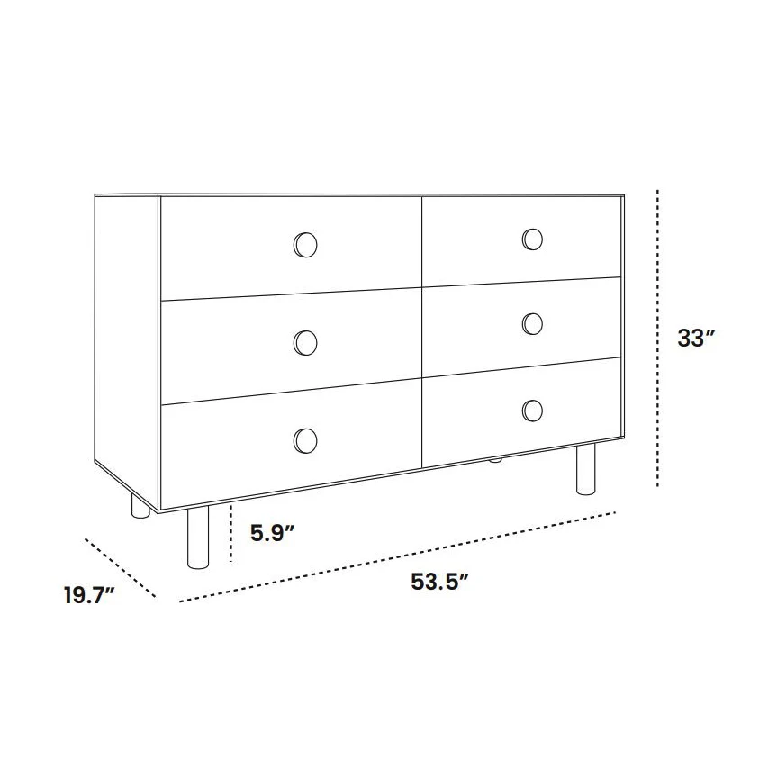 Dot 6-Drawer Dresser - Image 6