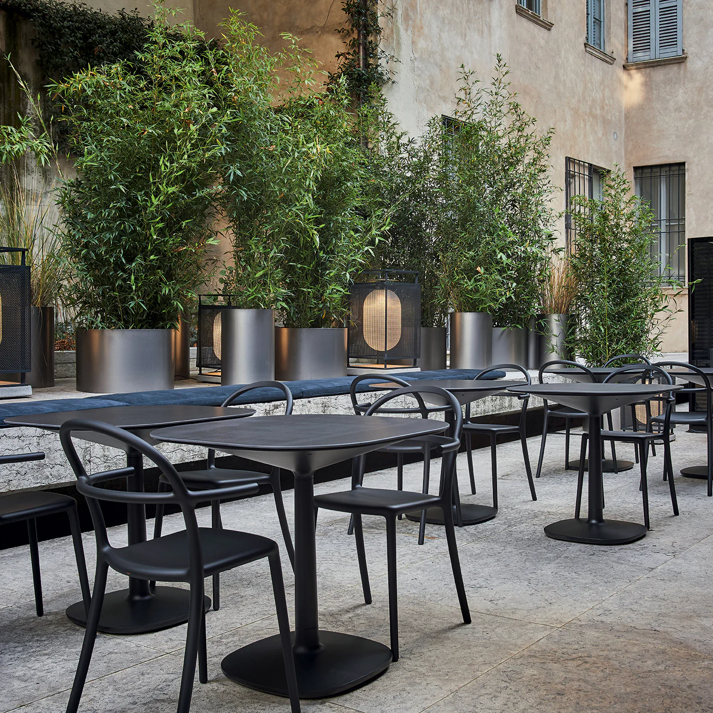 Multiplo Square Cafe Table with Square Base - Image 11