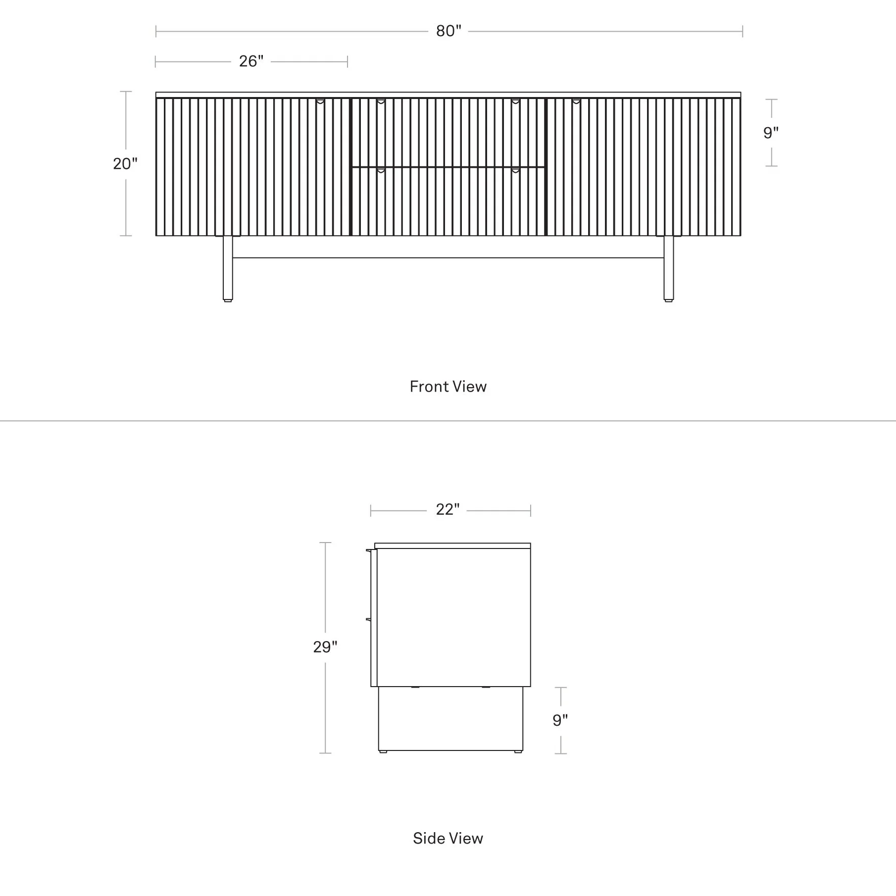 Murmur 2 Door/2 Drawer Console - Image 16