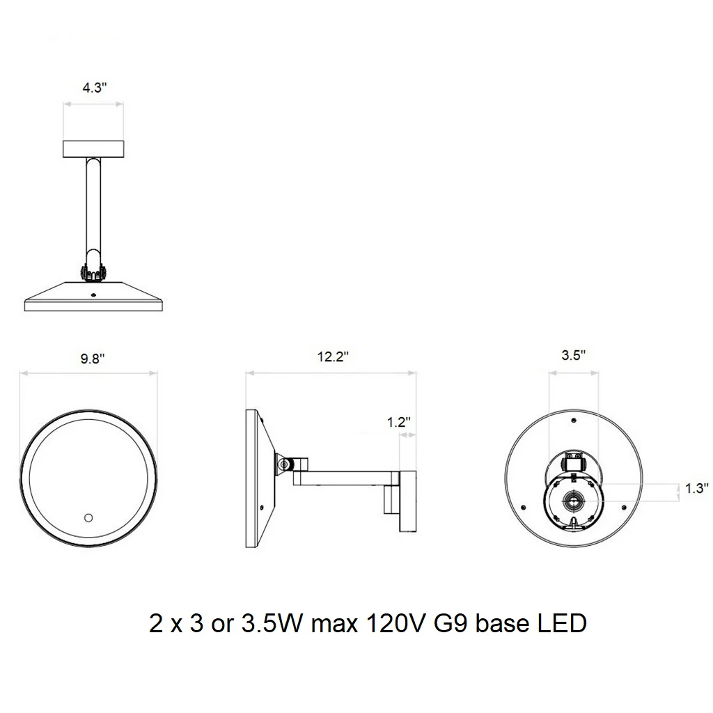 Nagoya Lighted Vanity Mirror - Image 12