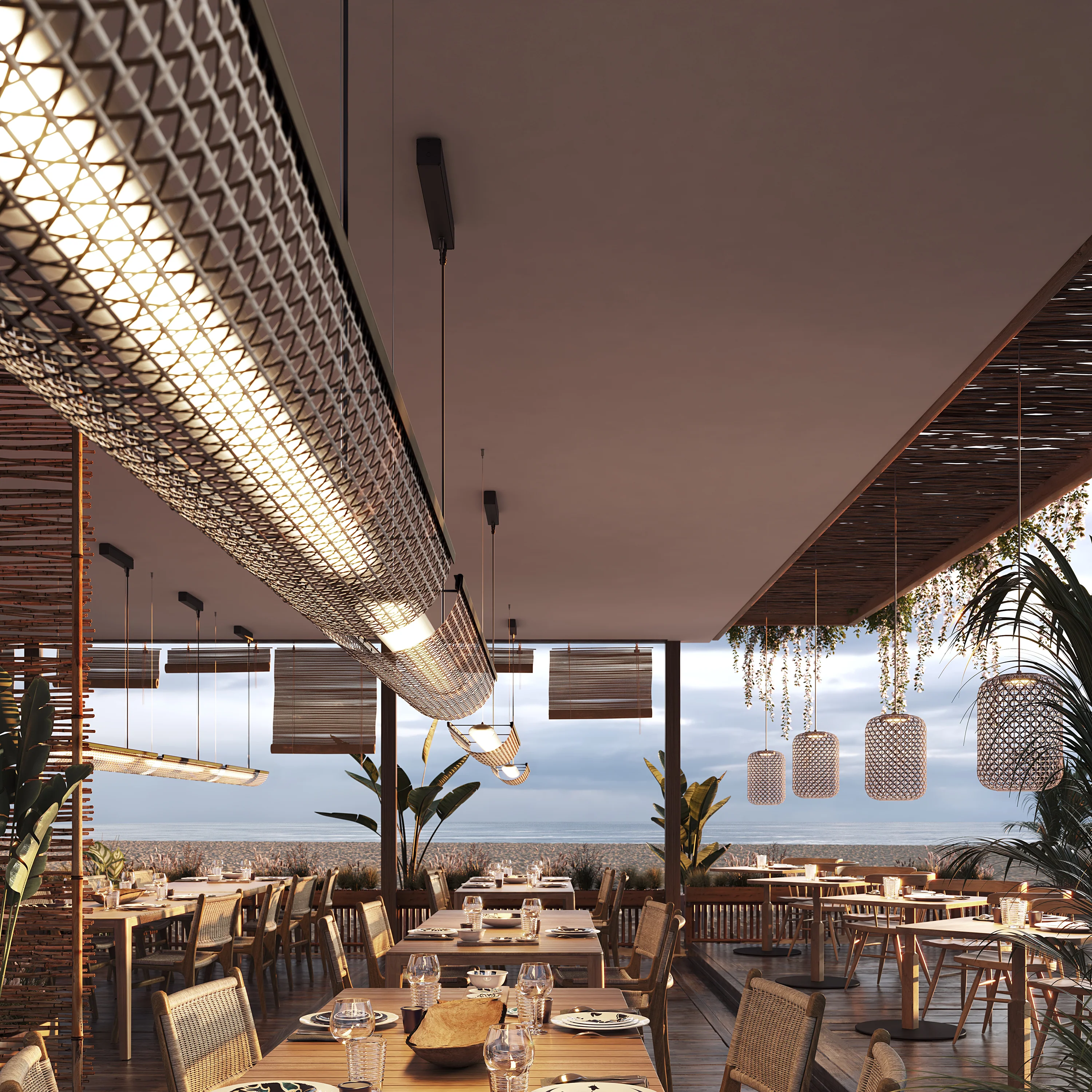 Nans Balis Outdoor LED Linear Pendant Light - Image 10