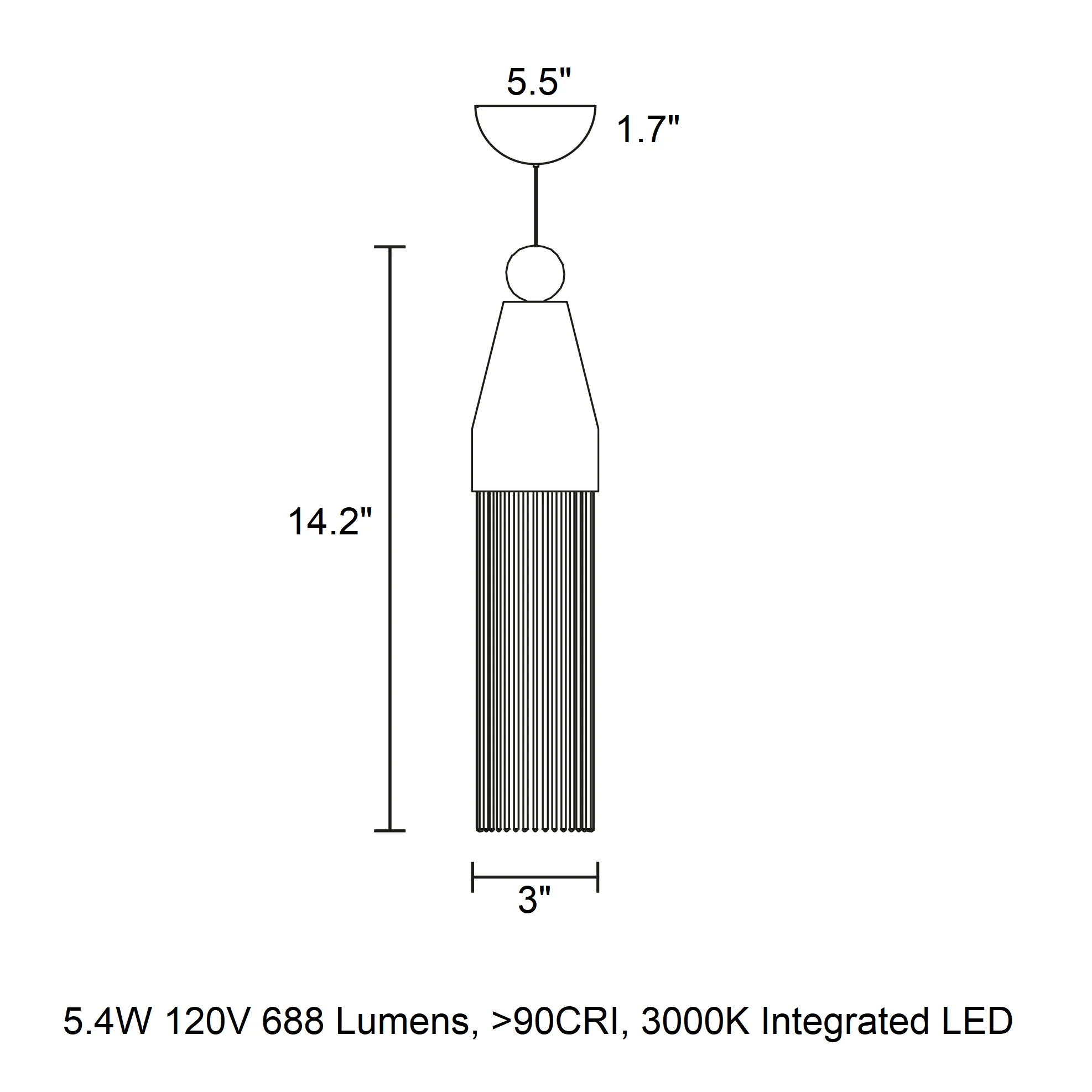 Nappe N3 LED Pendant Light - Image 10