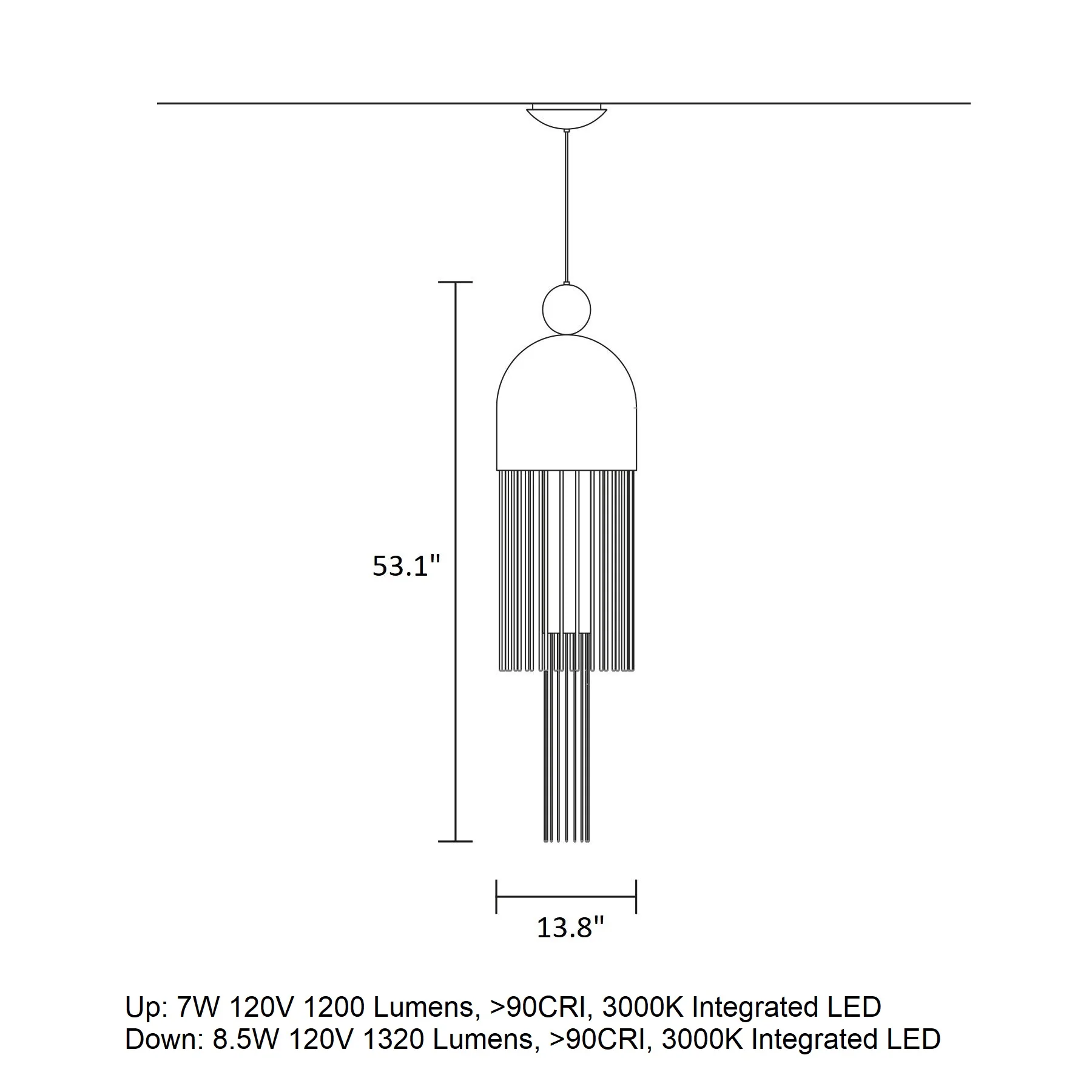 Nappe X2 LED Pendant Light - Image 20