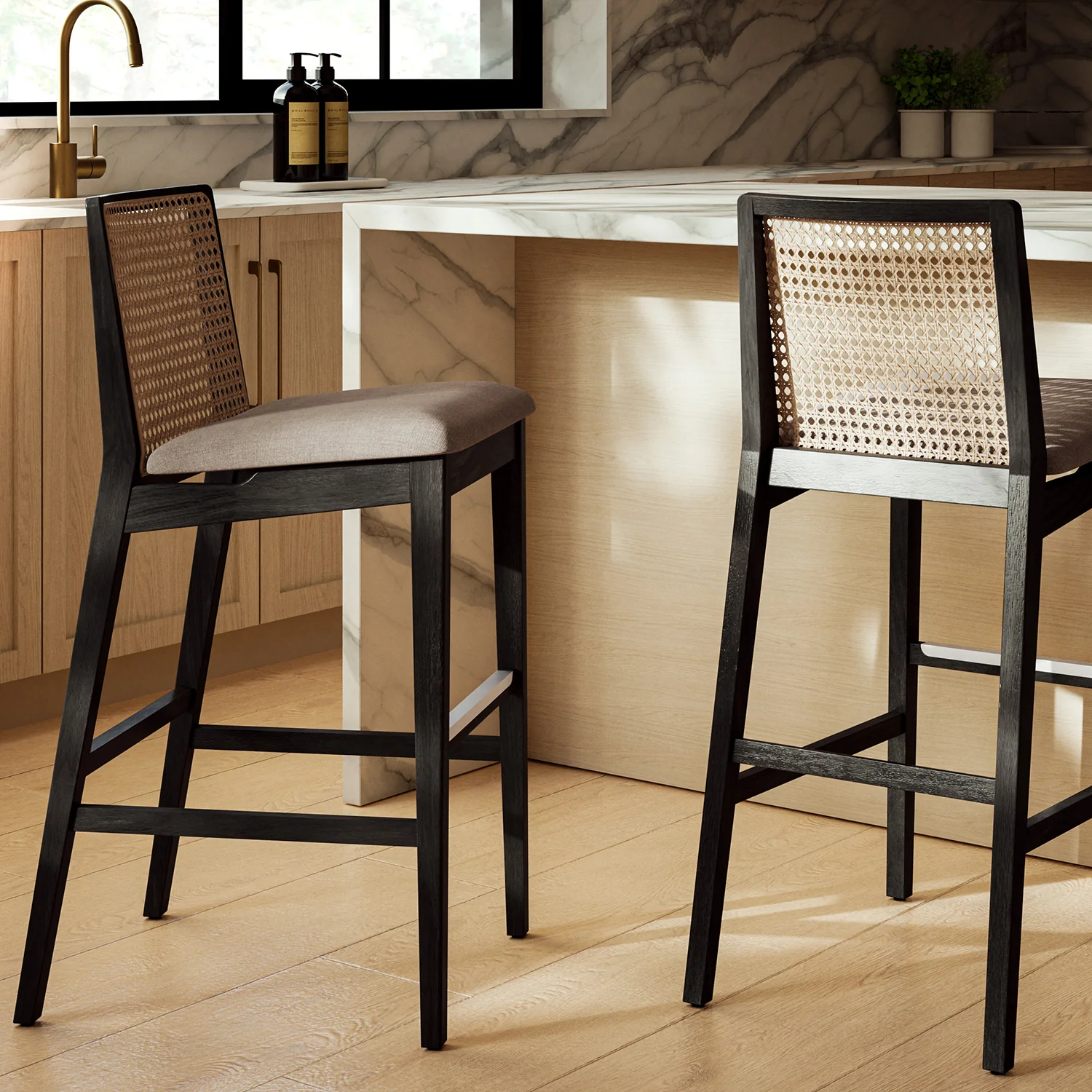 Nardia Cane Stool - Image 11