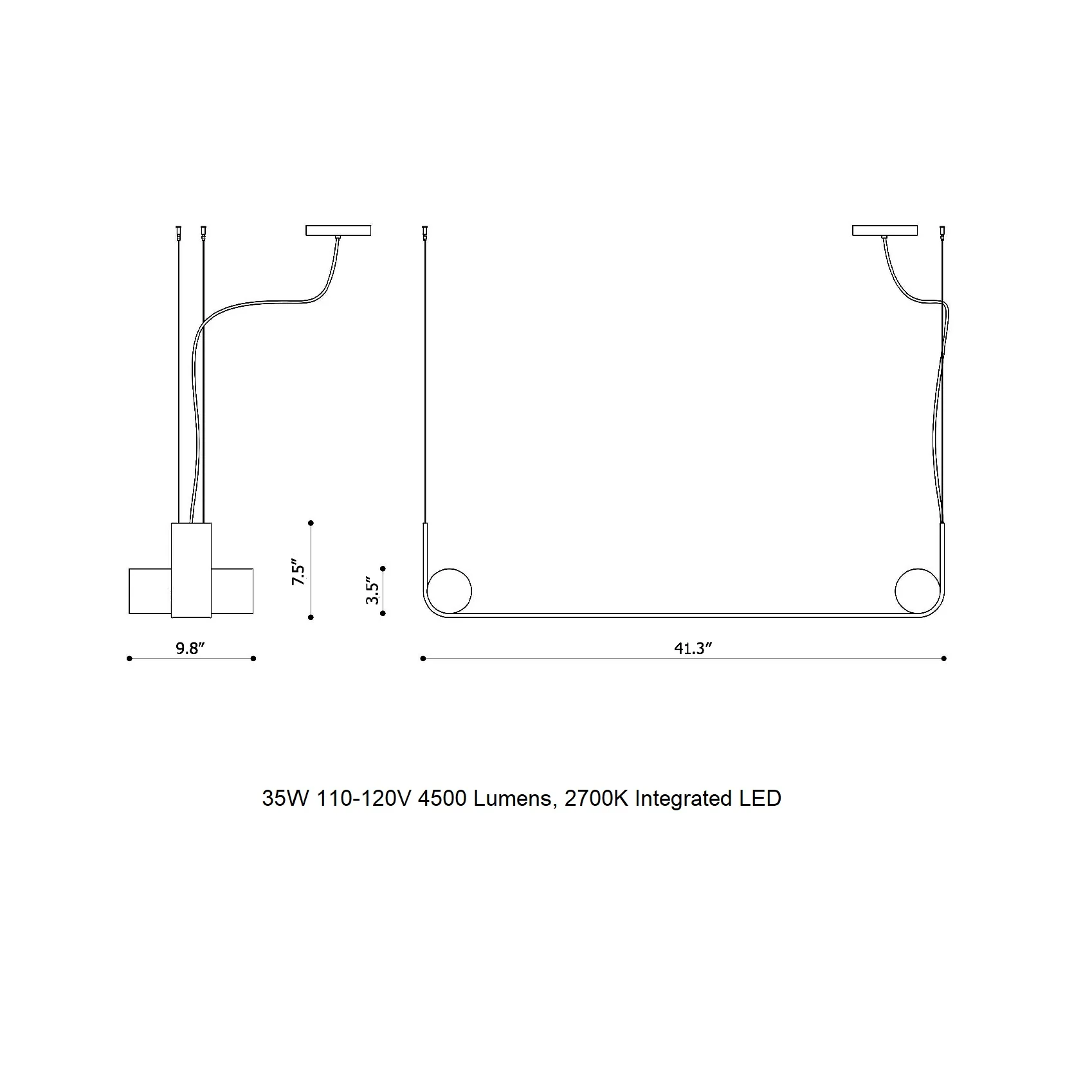 Nastro Linear LED Pendant Light - Image 7