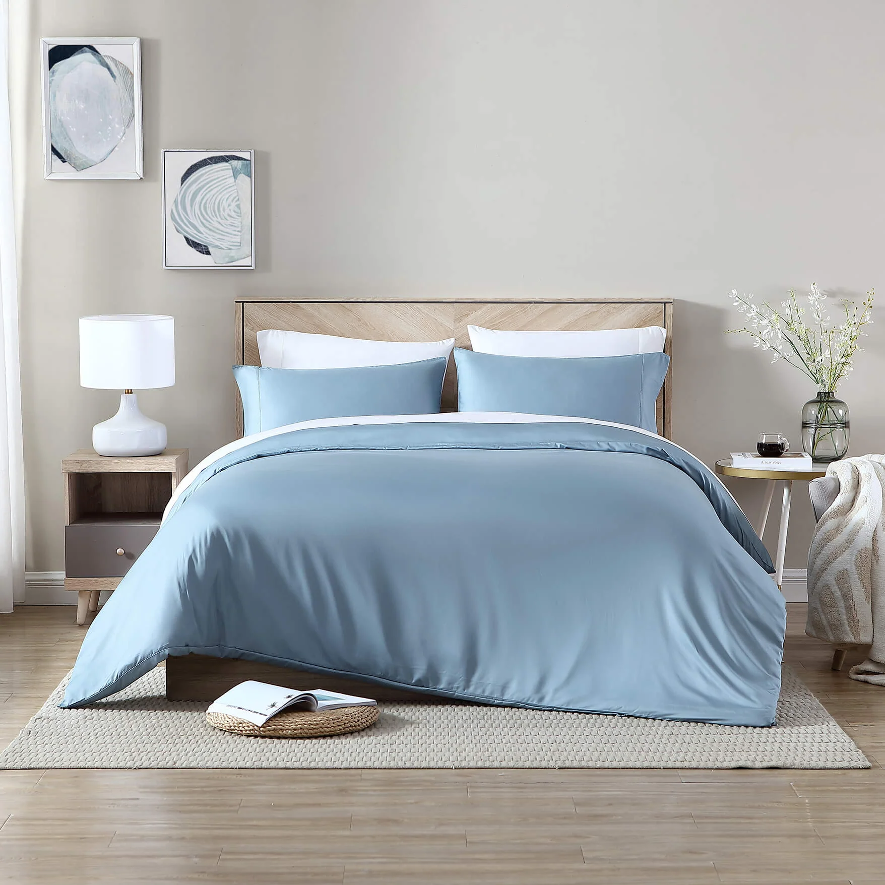 Natural Premium Bamboo Duvet Cover - Image 9