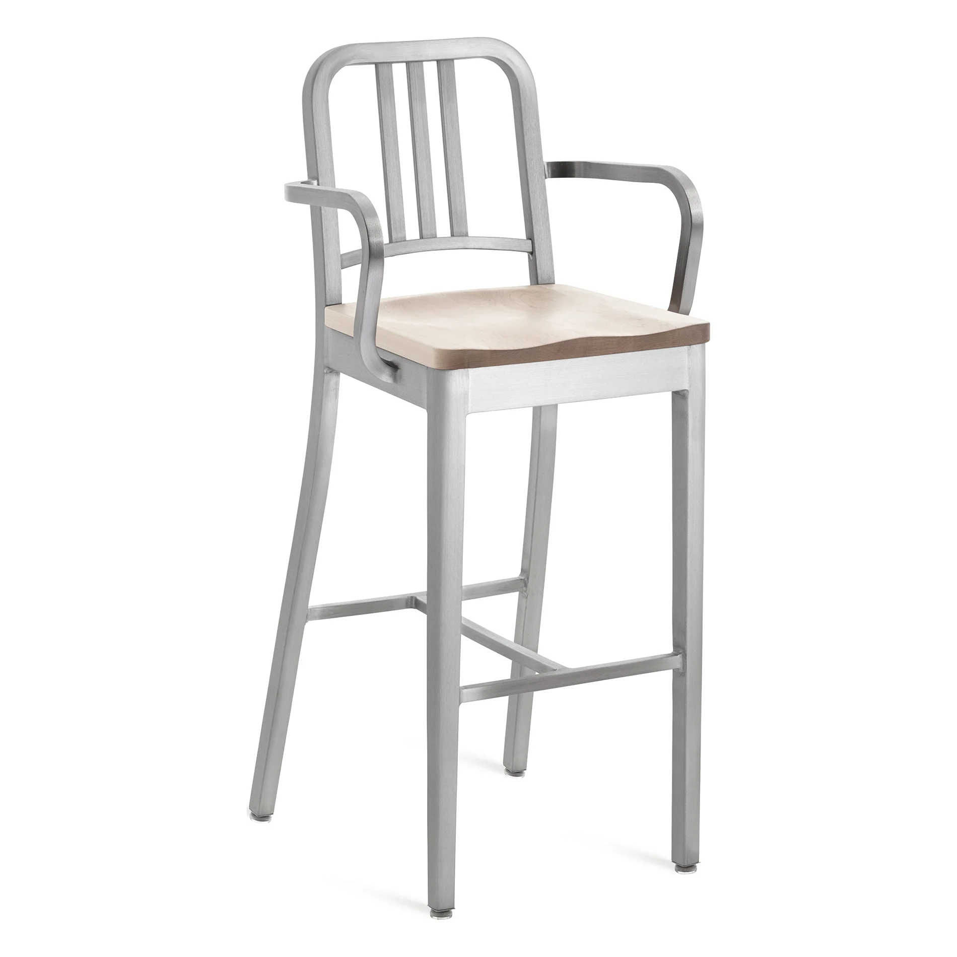 Navy Bar and Counter Stool with Arms - Image 71