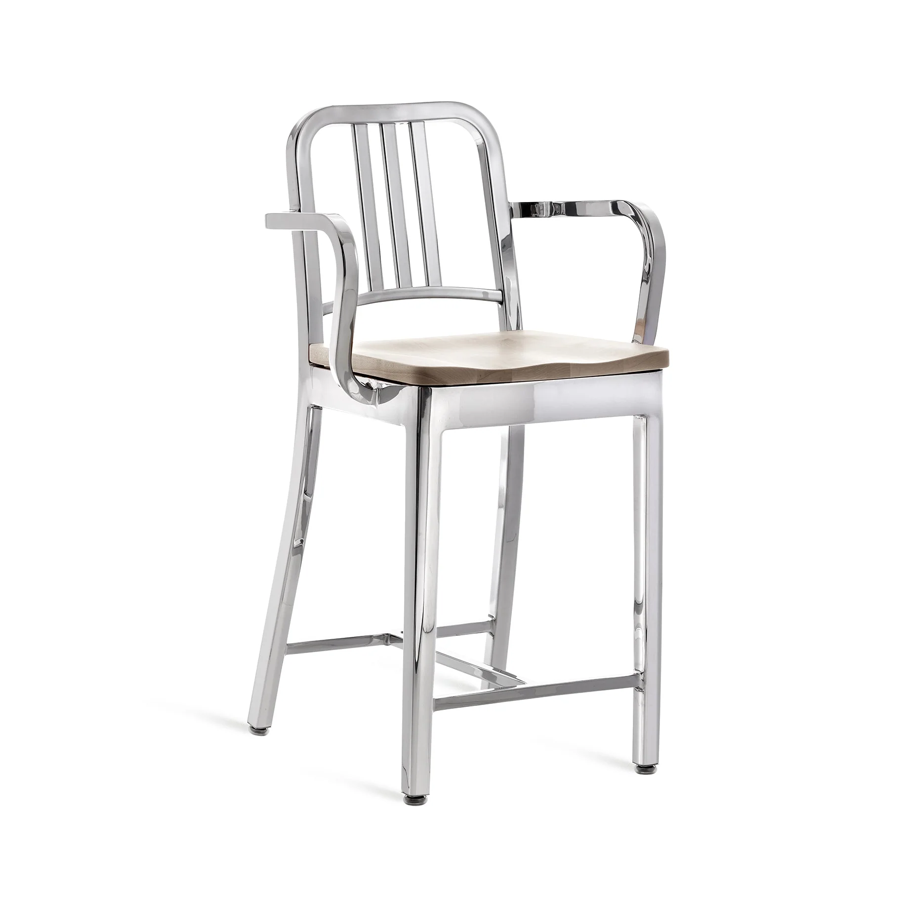 Navy Bar and Counter Stool with Arms - Image 72