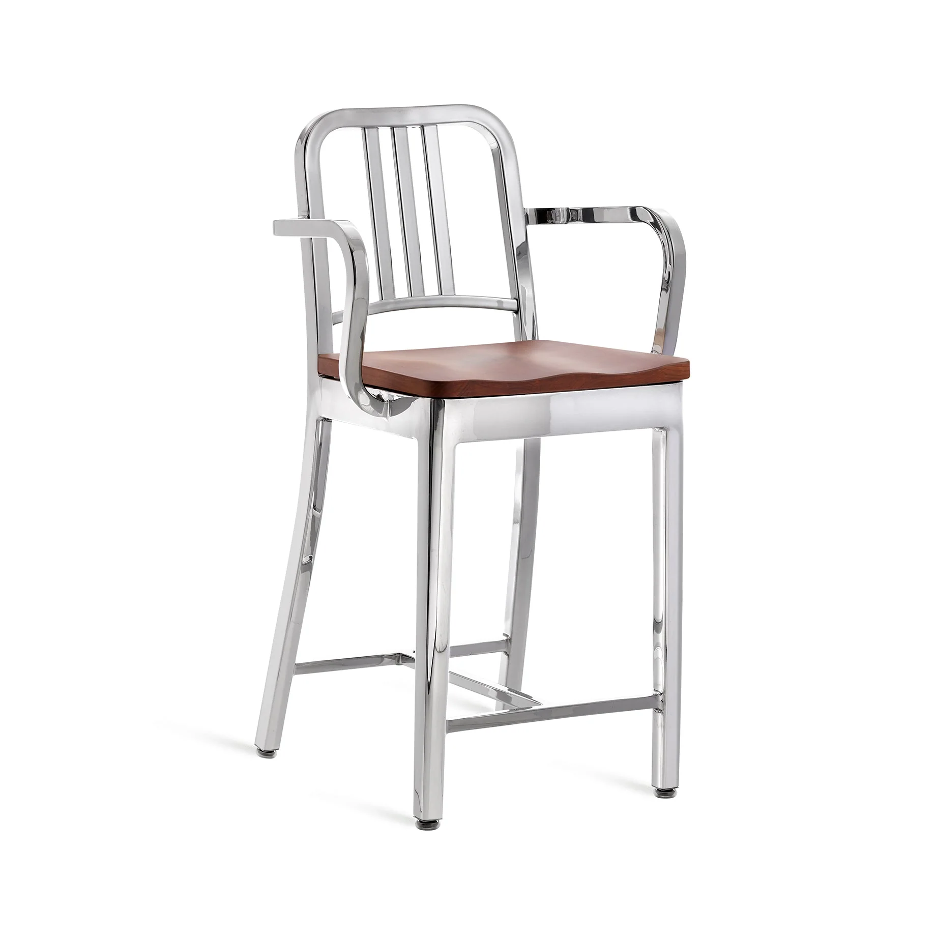 Navy Bar and Counter Stool with Arms - Image 76