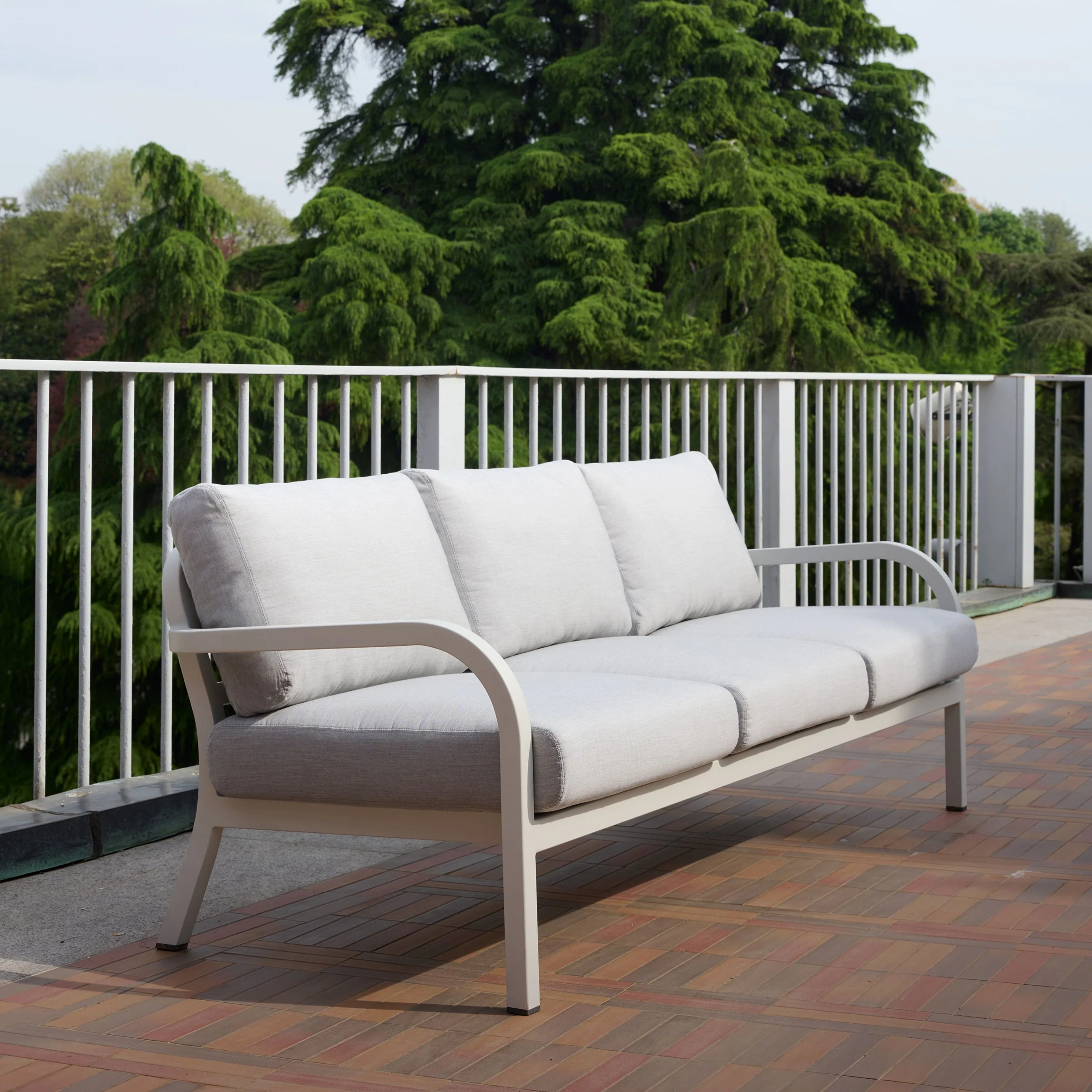 Navy Outdoor 3-Seater Sofa - Image 21