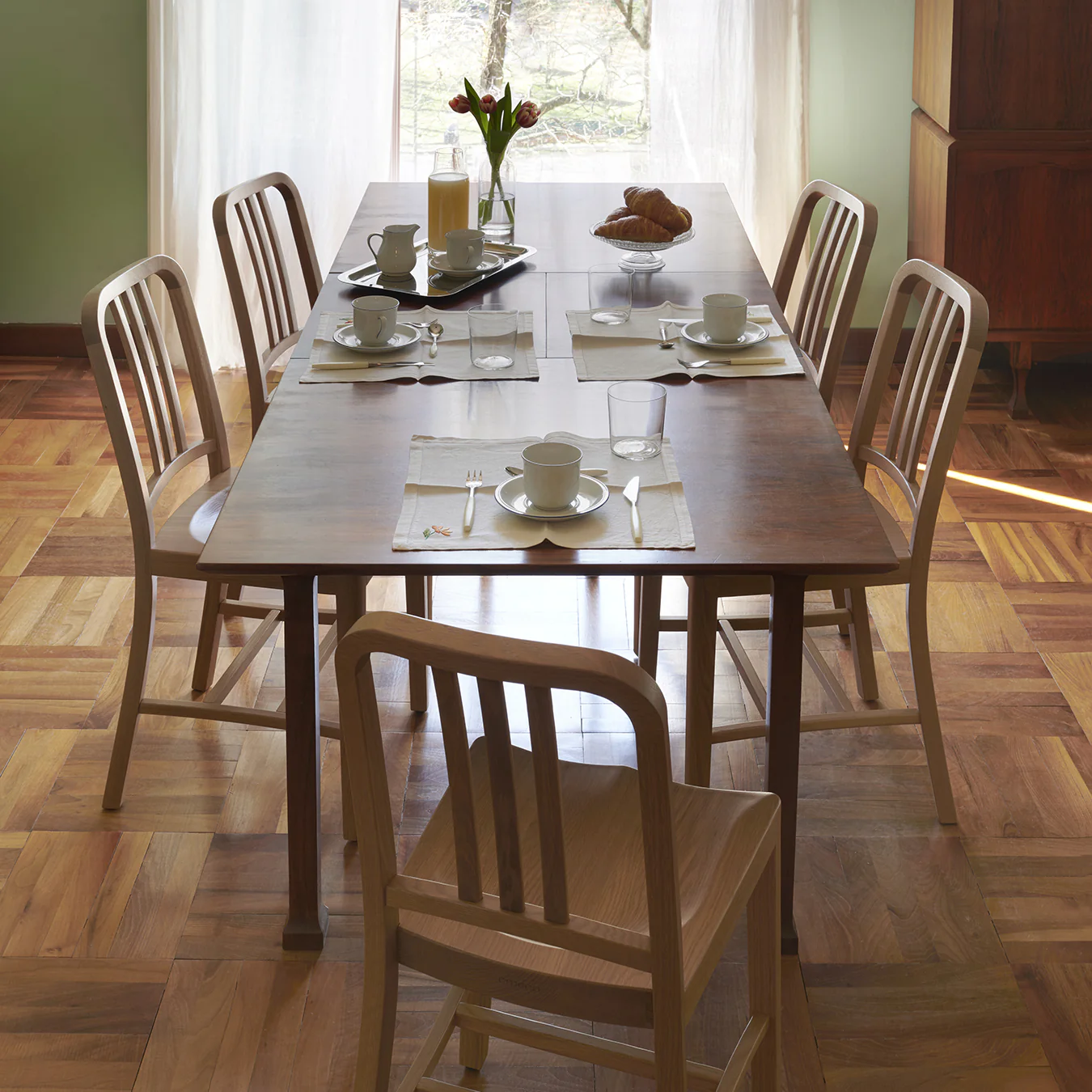 Navy Wood Chair - Image 53