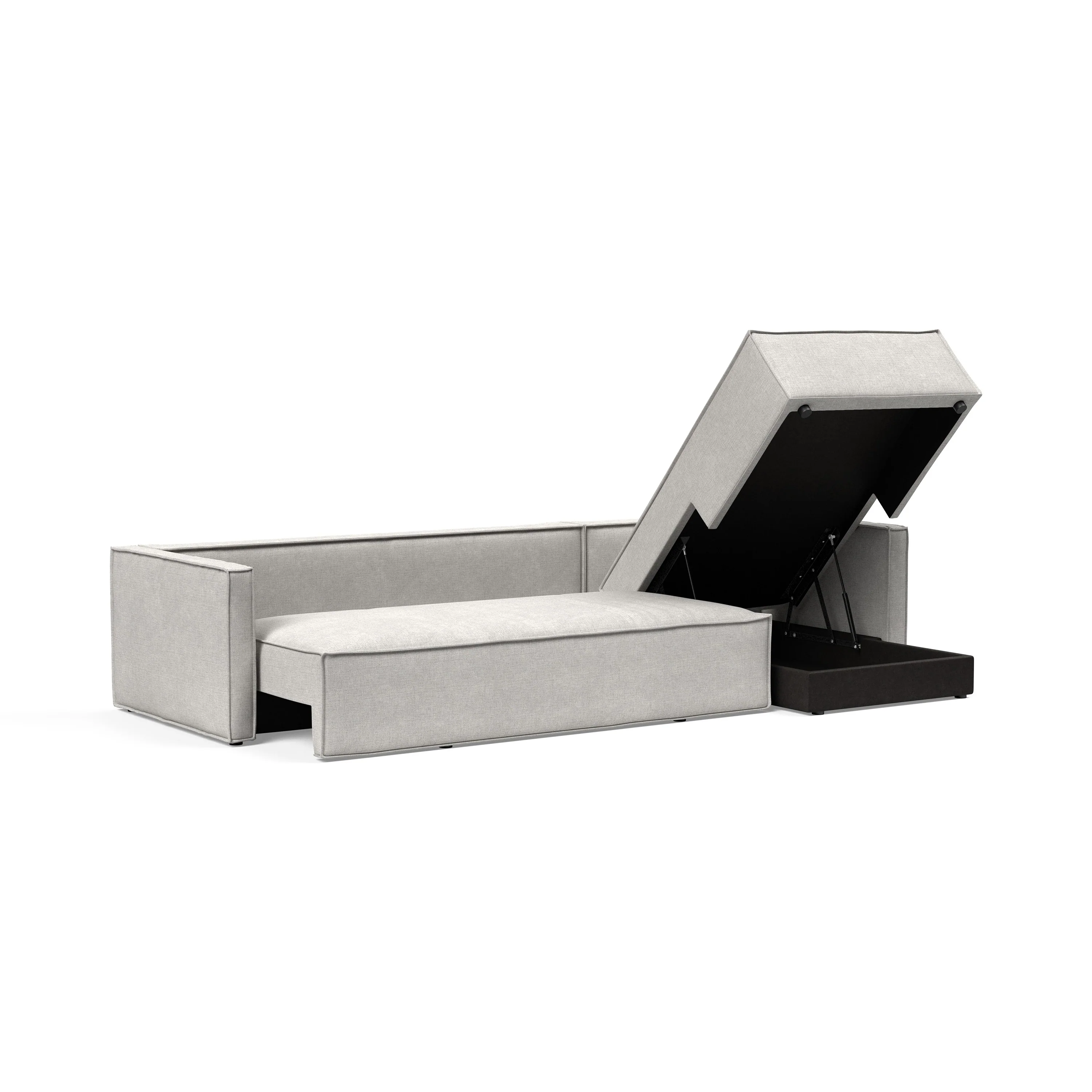 Newilla Slim Arms Sofa Bed with Chaise - Image 7