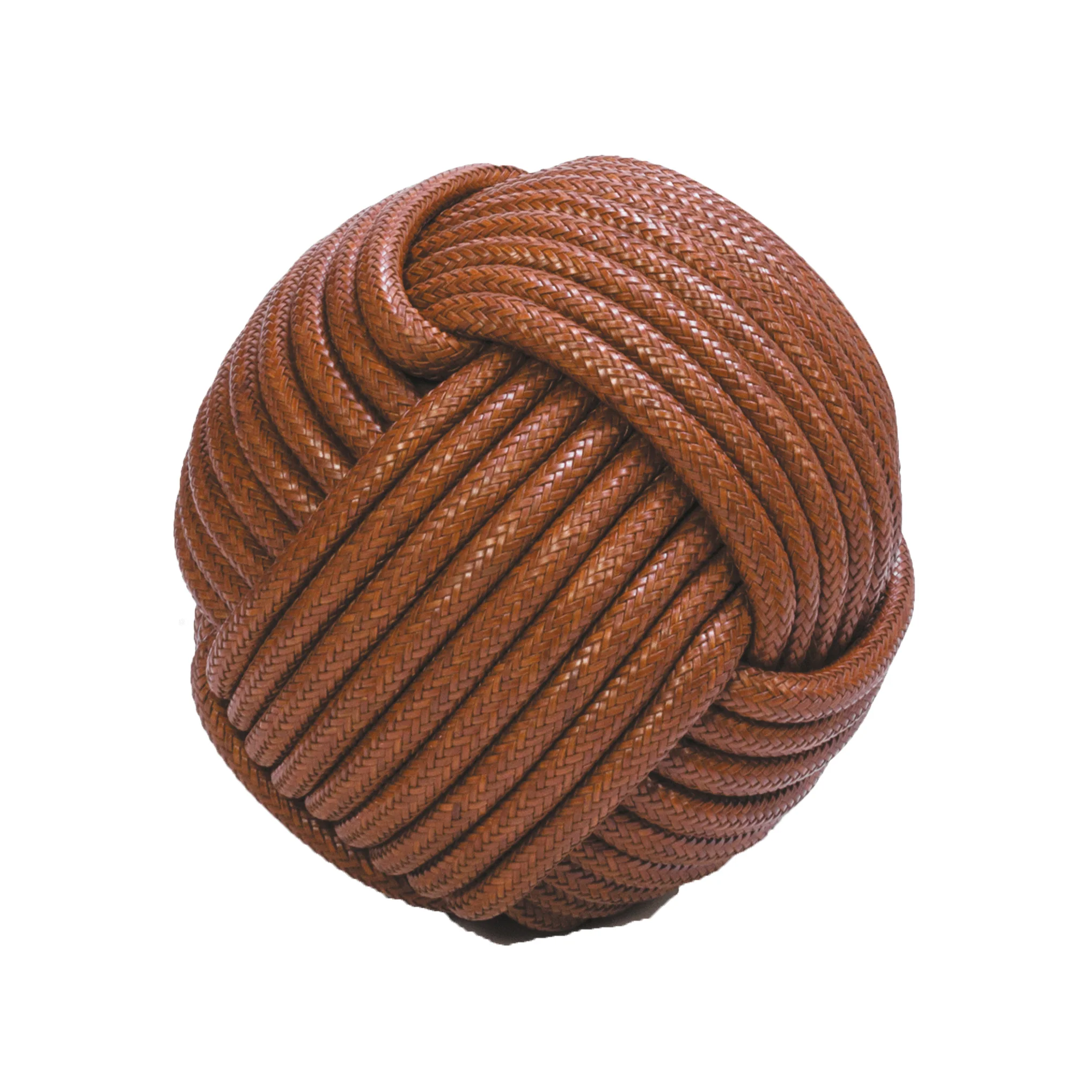 Nodo Leather Pouf - Image 2