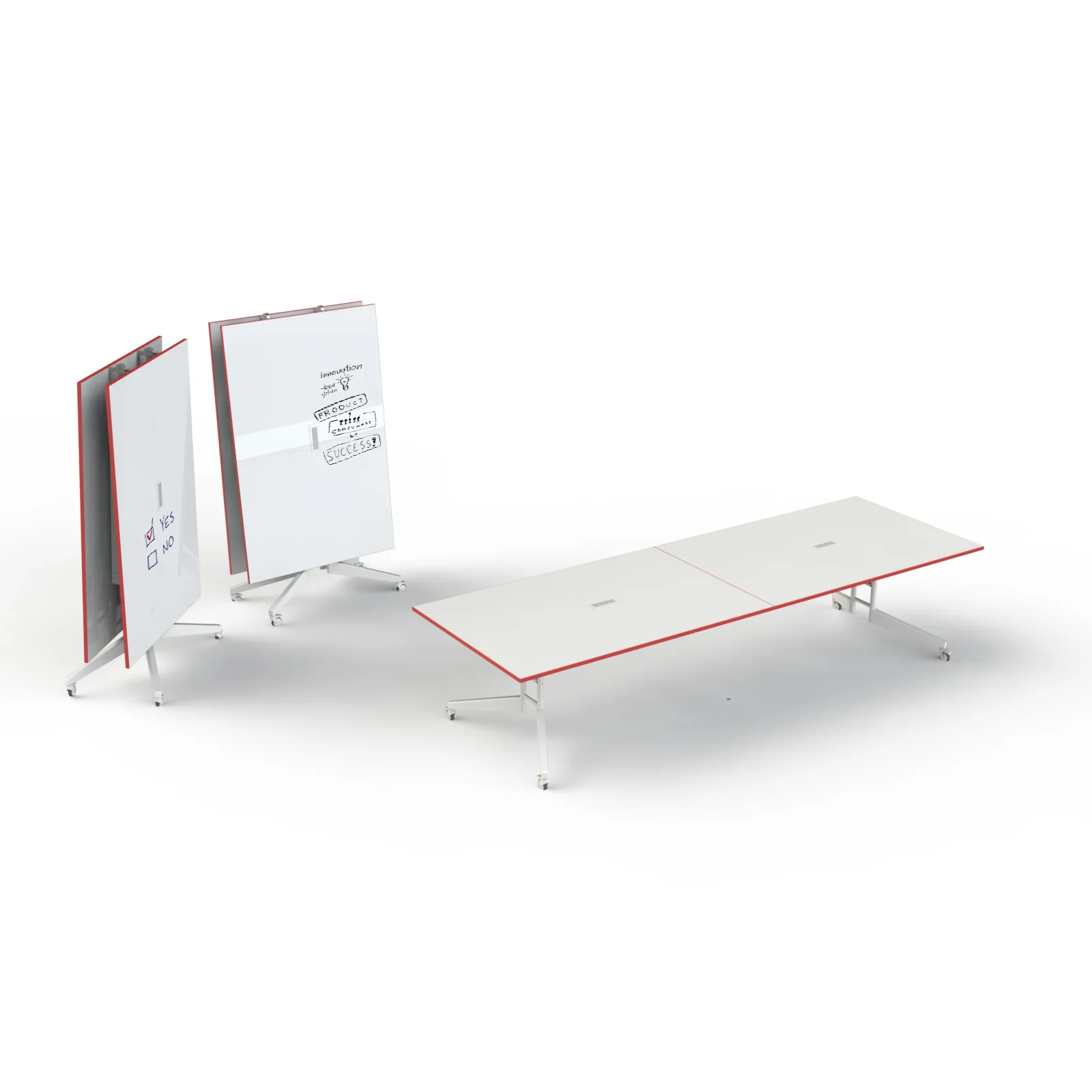 Nomad Folding Conference Table with Mobile Whiteboard - Image 8