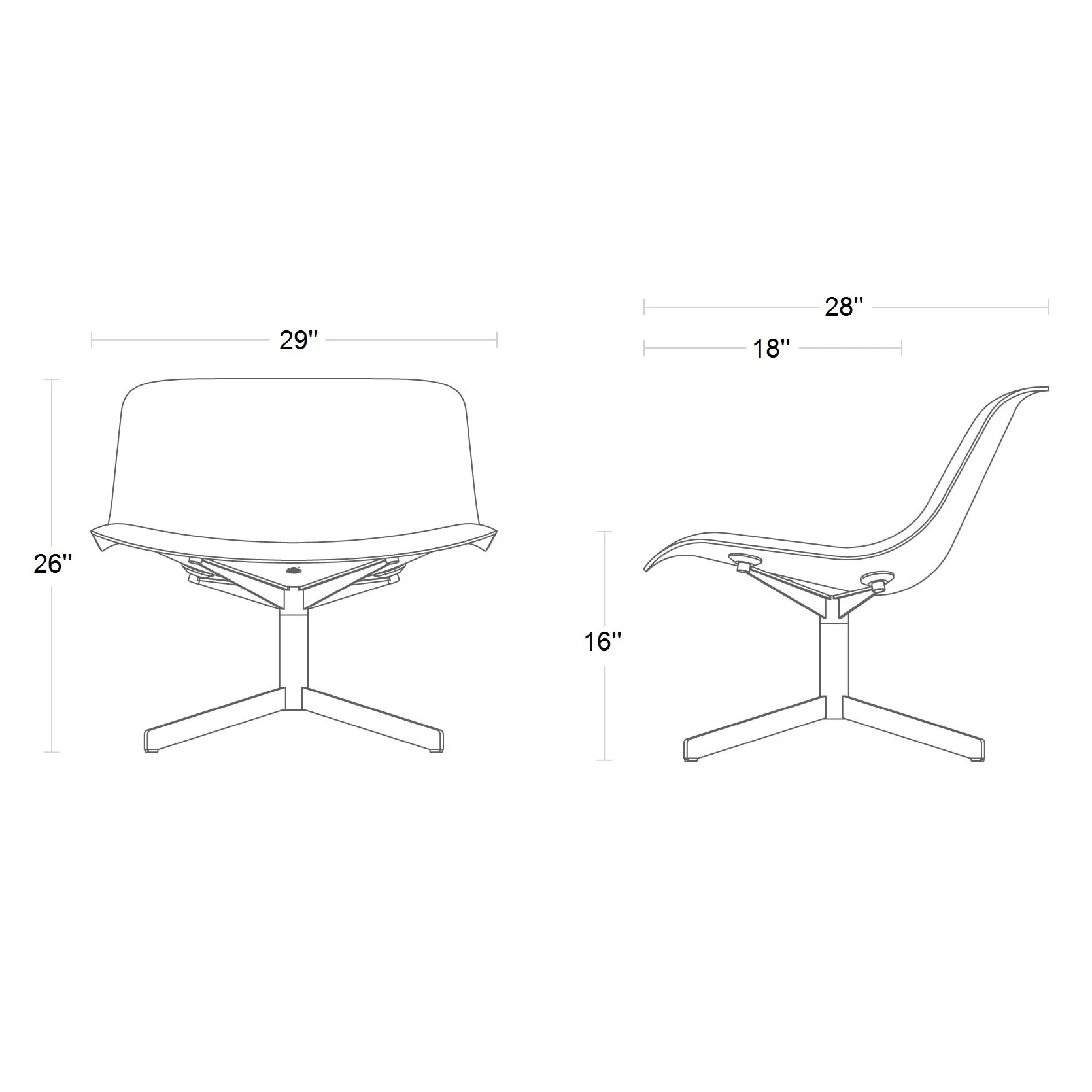 Nonesuch Swivel Upholstered Lounge Chair - Image 14