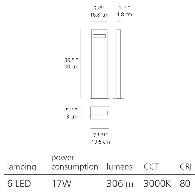 Nuda Outdoor Bollard - Image 16