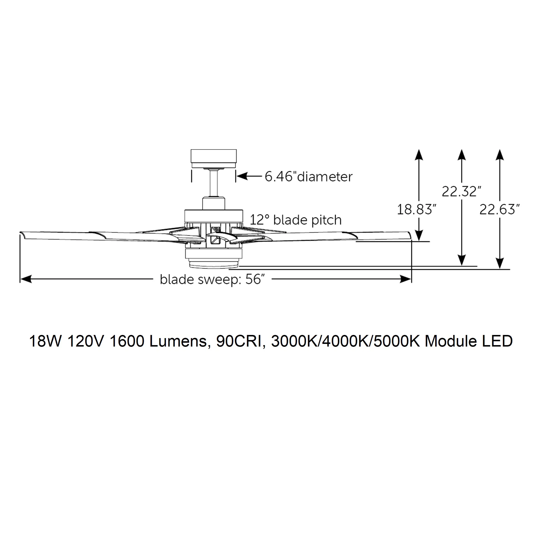 Odyn Outdoor Ceiling Fan with Light - Image 21
