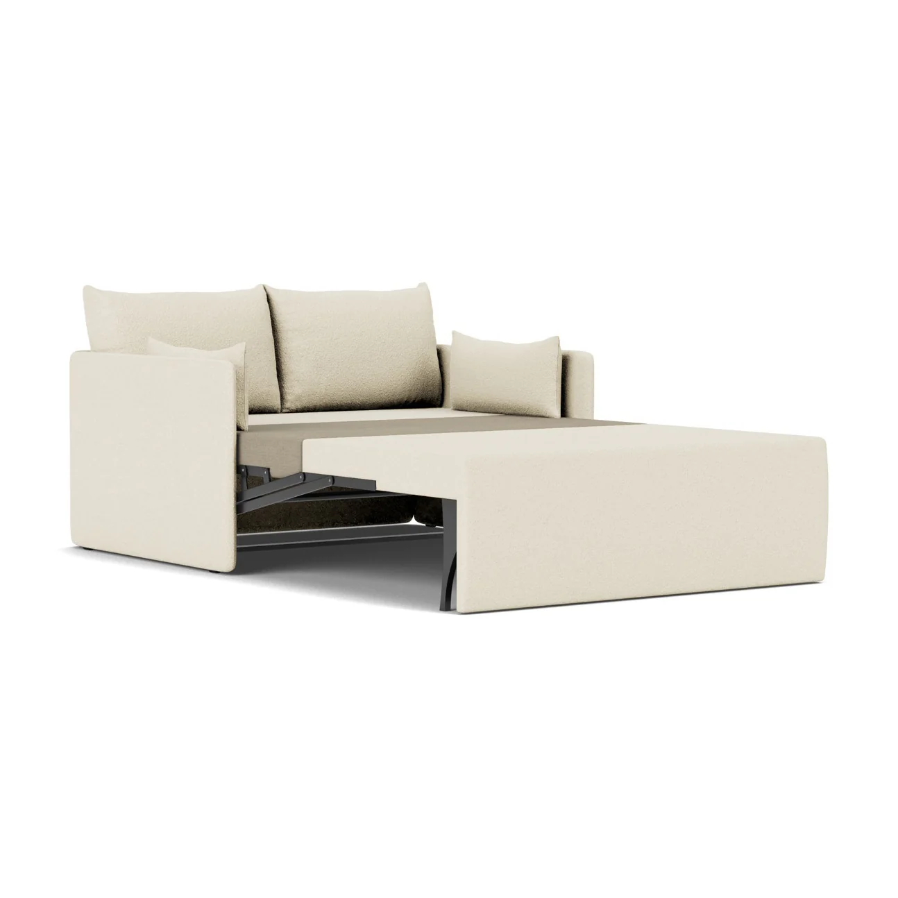 Offset 2-Seater Sofa Bed - Image 4