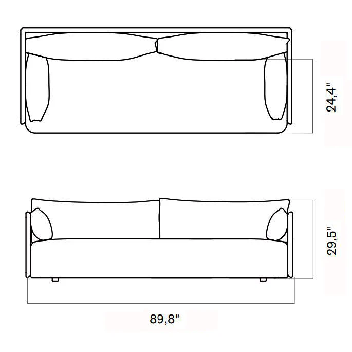 Offset 3-Seater Sofa with Loose Cover - Image 7