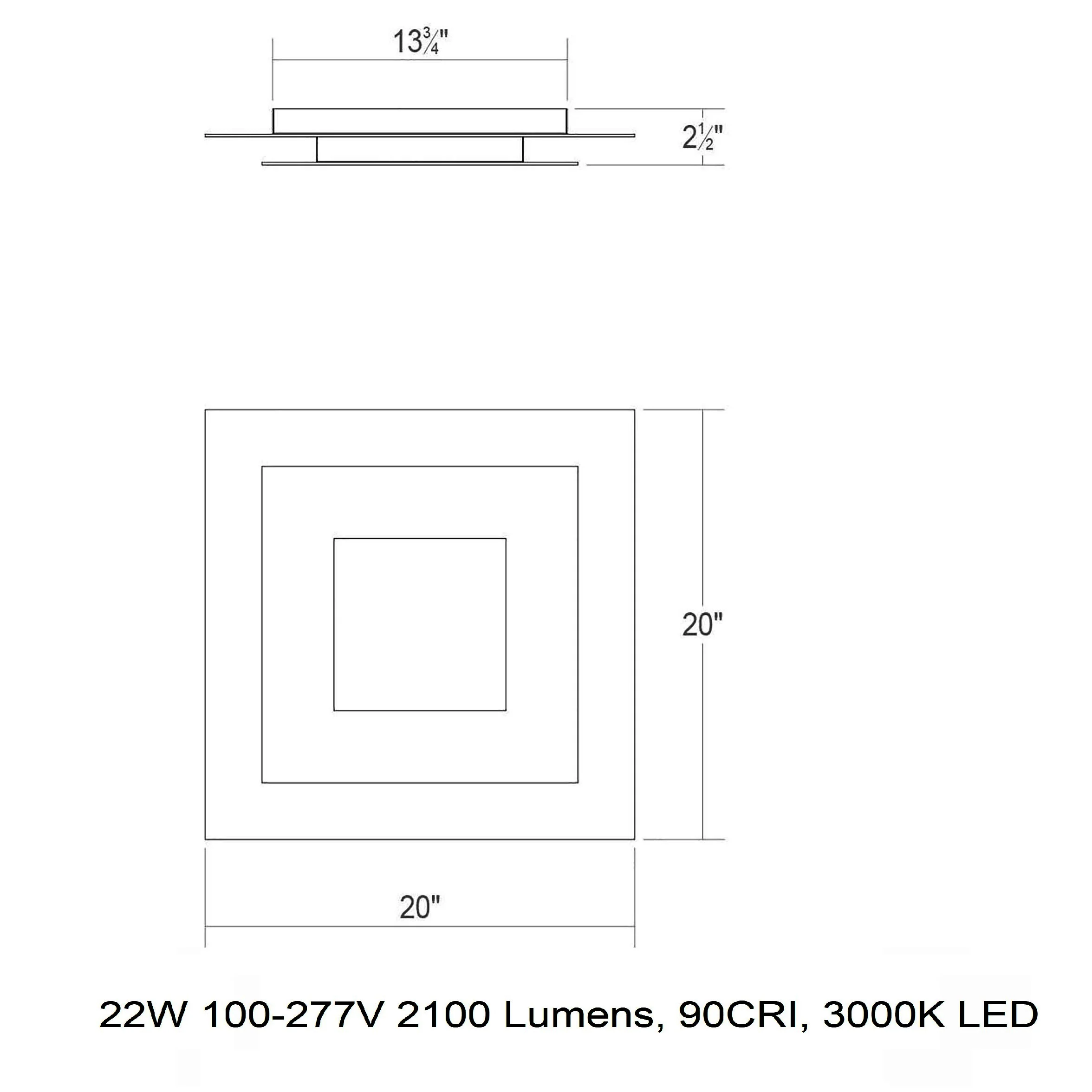 Offset LED Flush Mount - Image 15