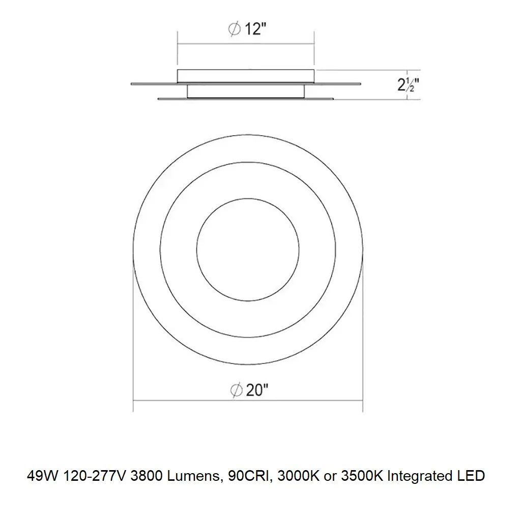 Offset LED Flush Mount - Image 17