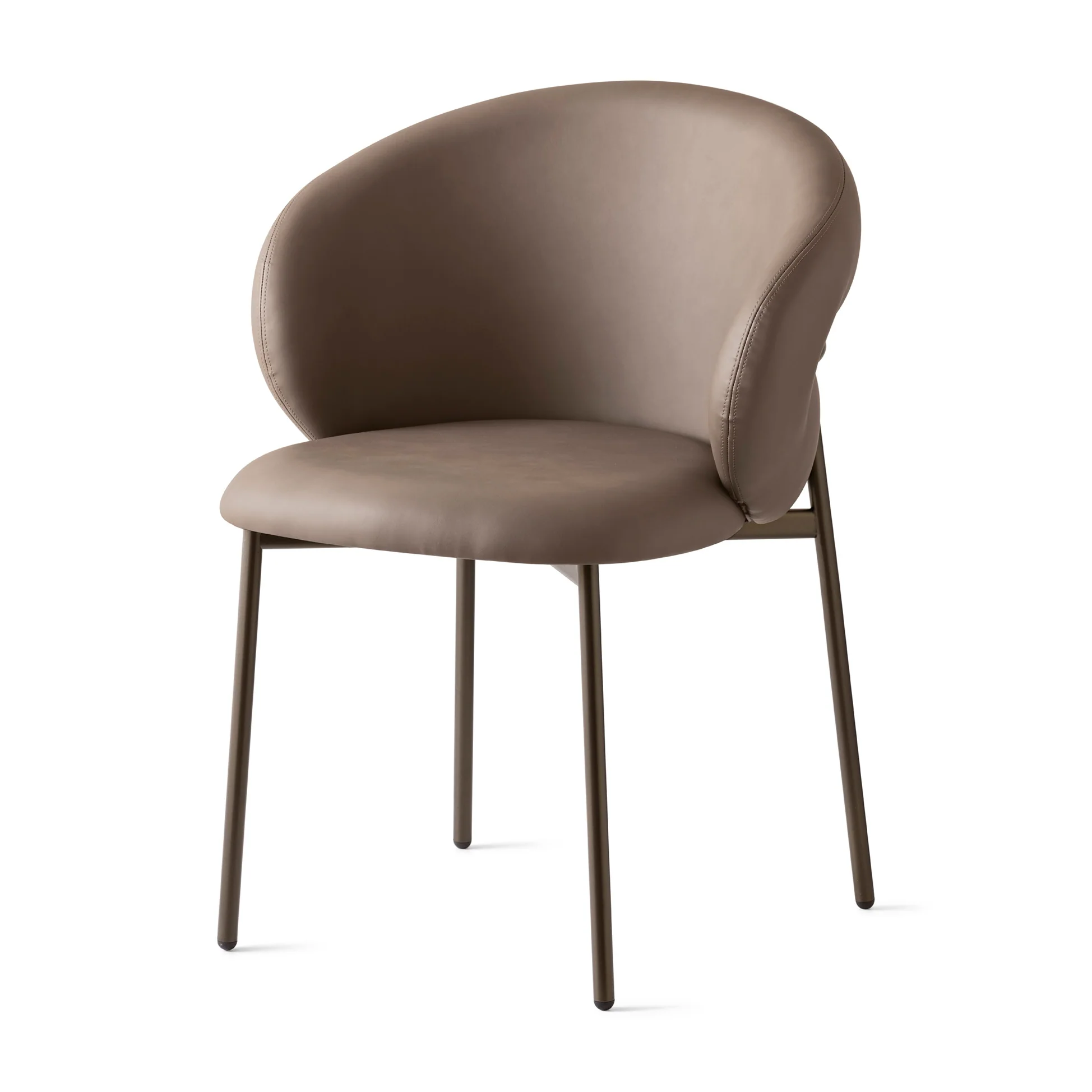 Oleandro Padded Armchair with Metal Base - Image 2