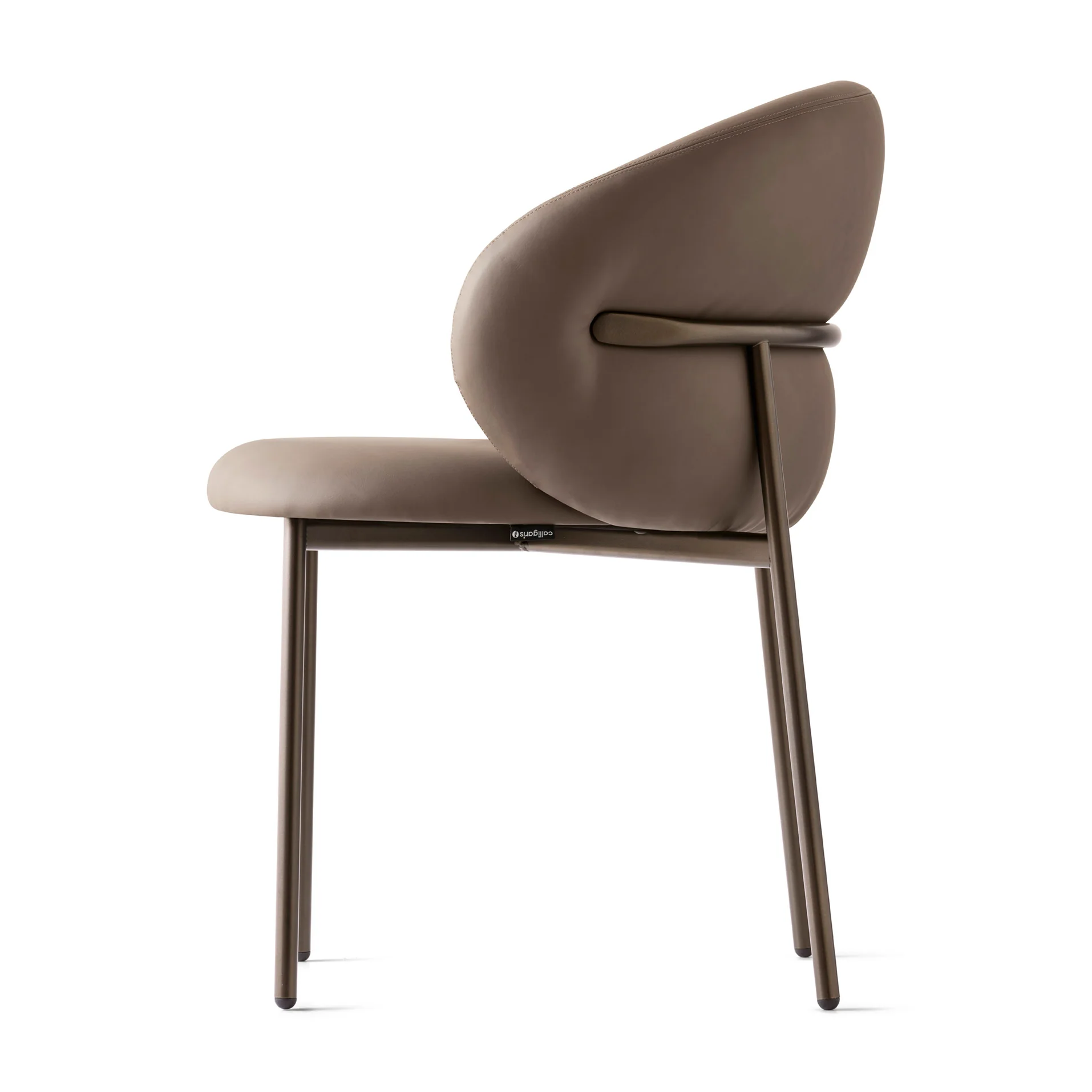 Oleandro Padded Armchair with Metal Base - Image 4