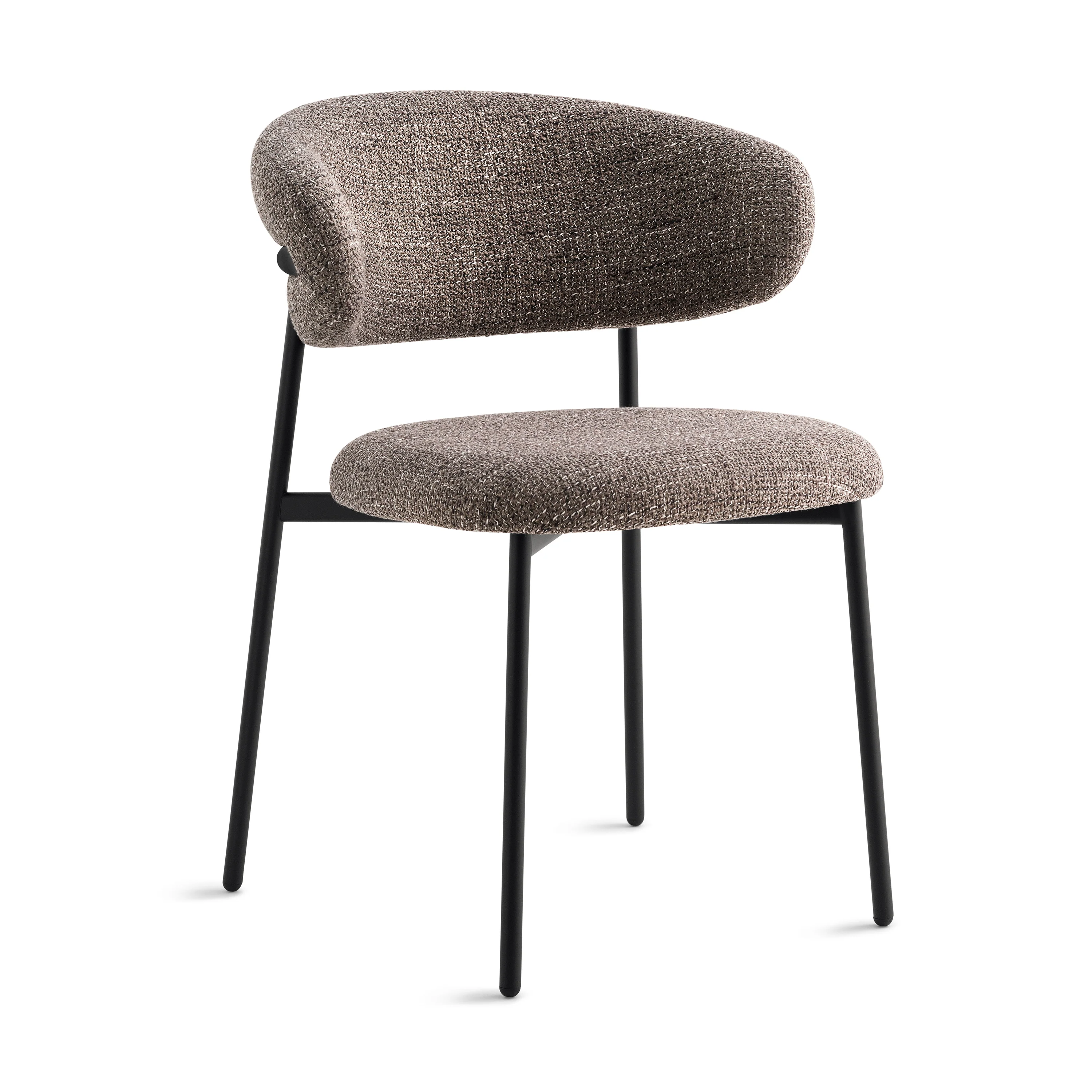 Oleandro Padded Chair with Metal Base - Image 2