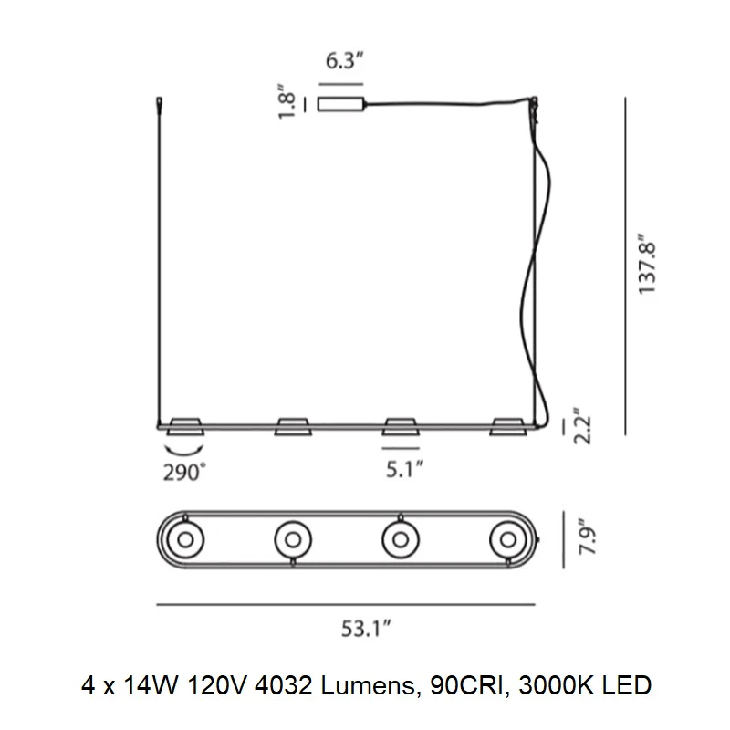 Olo XL Linear Pendant Light - Image 12
