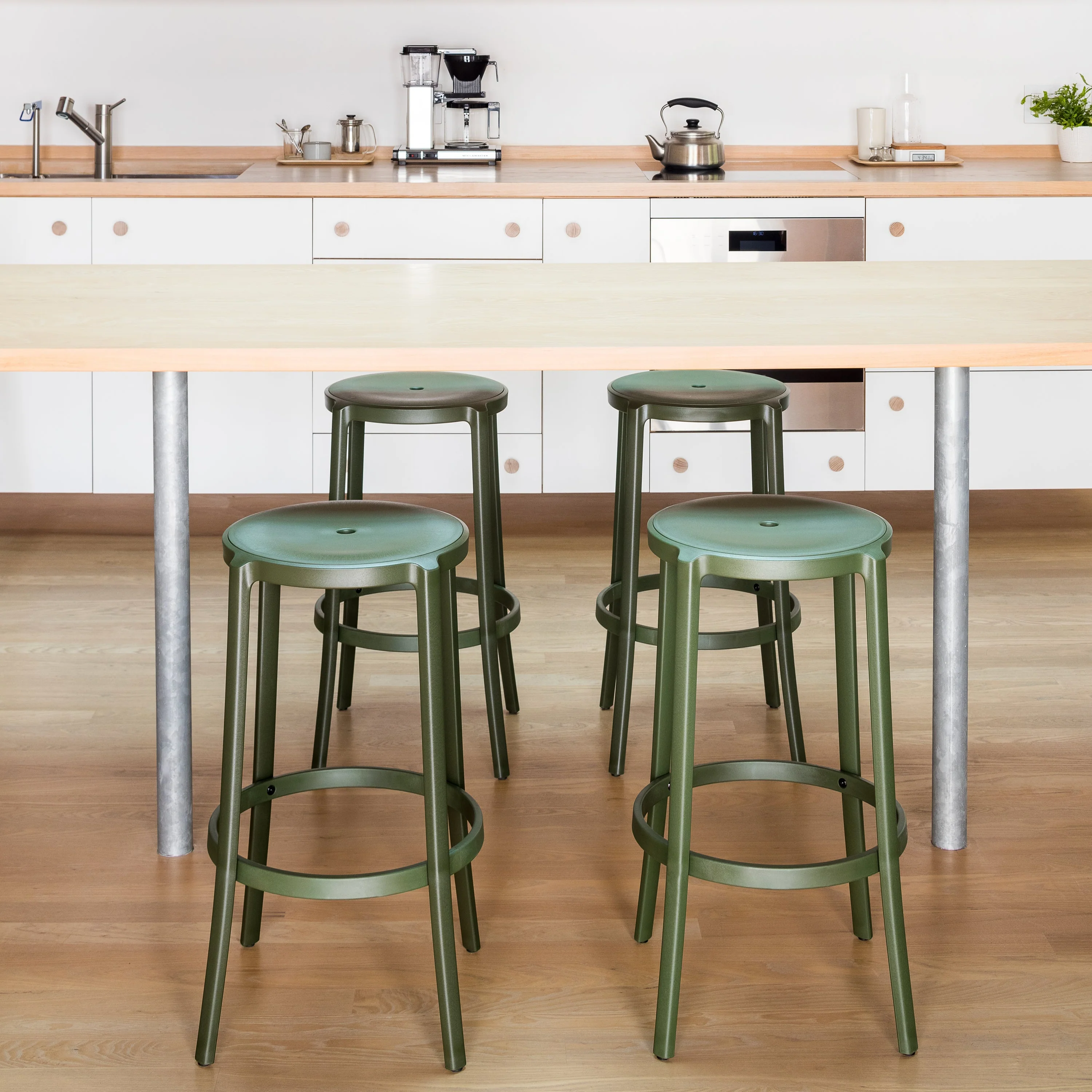 On & On Plastic Bar and Counter Stool - Image 30