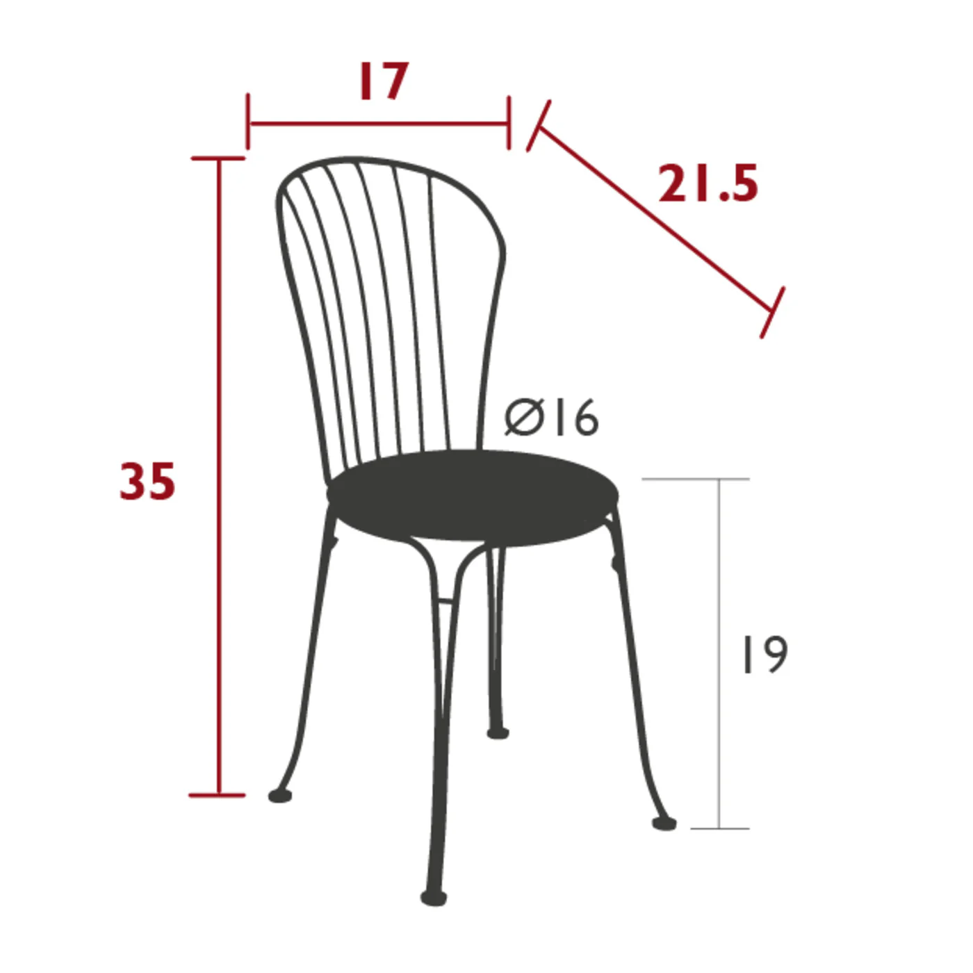 Opera Plus Outdoor Side Chair (Set of 2) - Image 2