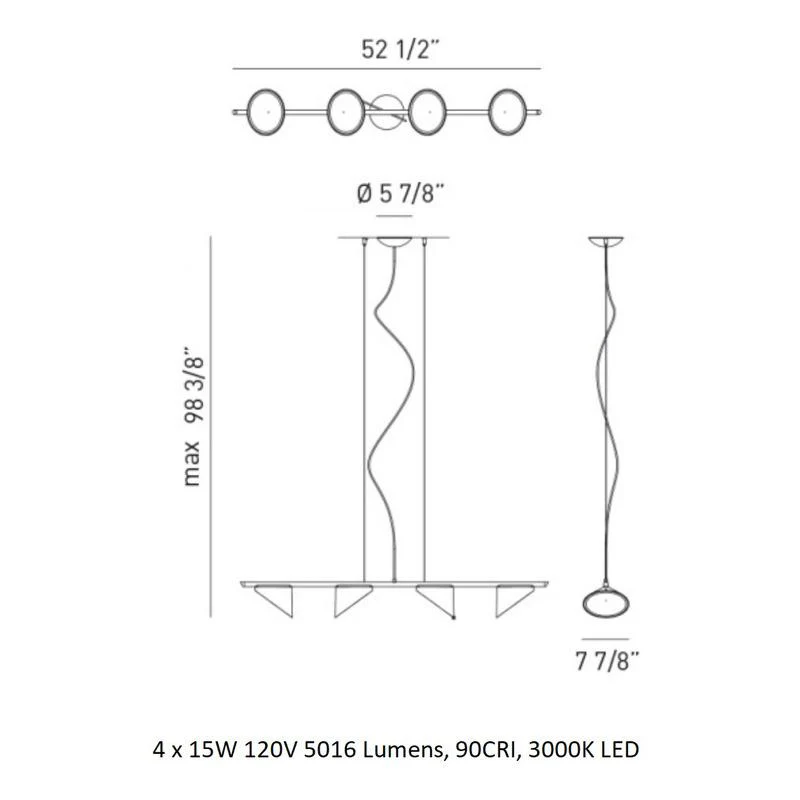 Orchid Linear Pendant Light - Image 17