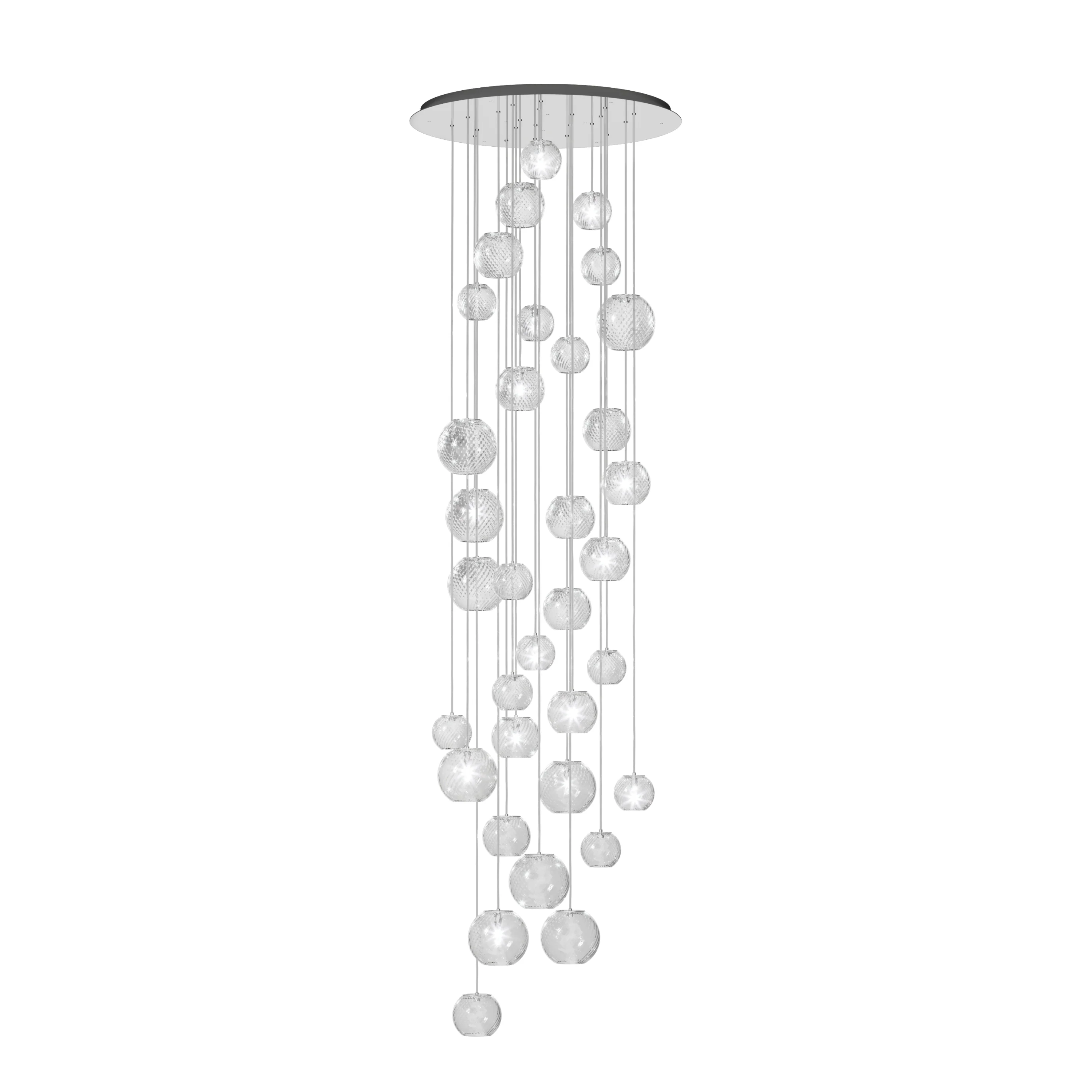 Oto Rain Circle Multi-Light Pendant Light - Image 3